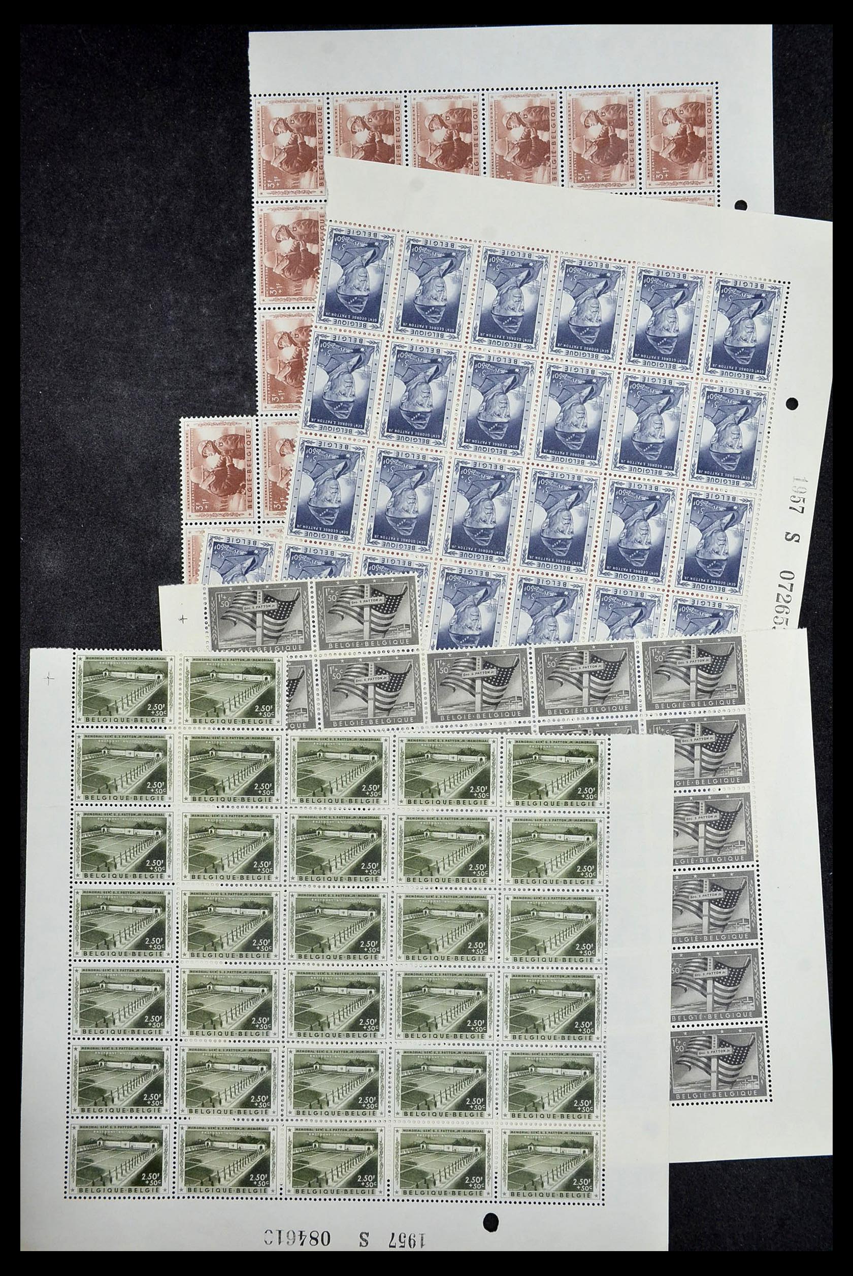 34246 037 - Postzegelverzameling 34246 België 1957-1963.