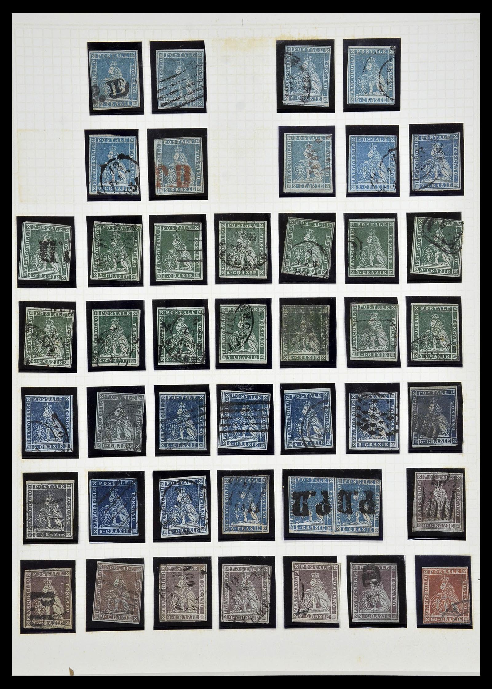 34249 003 - Stamp collection 34249 Tuscany 1851-1860.