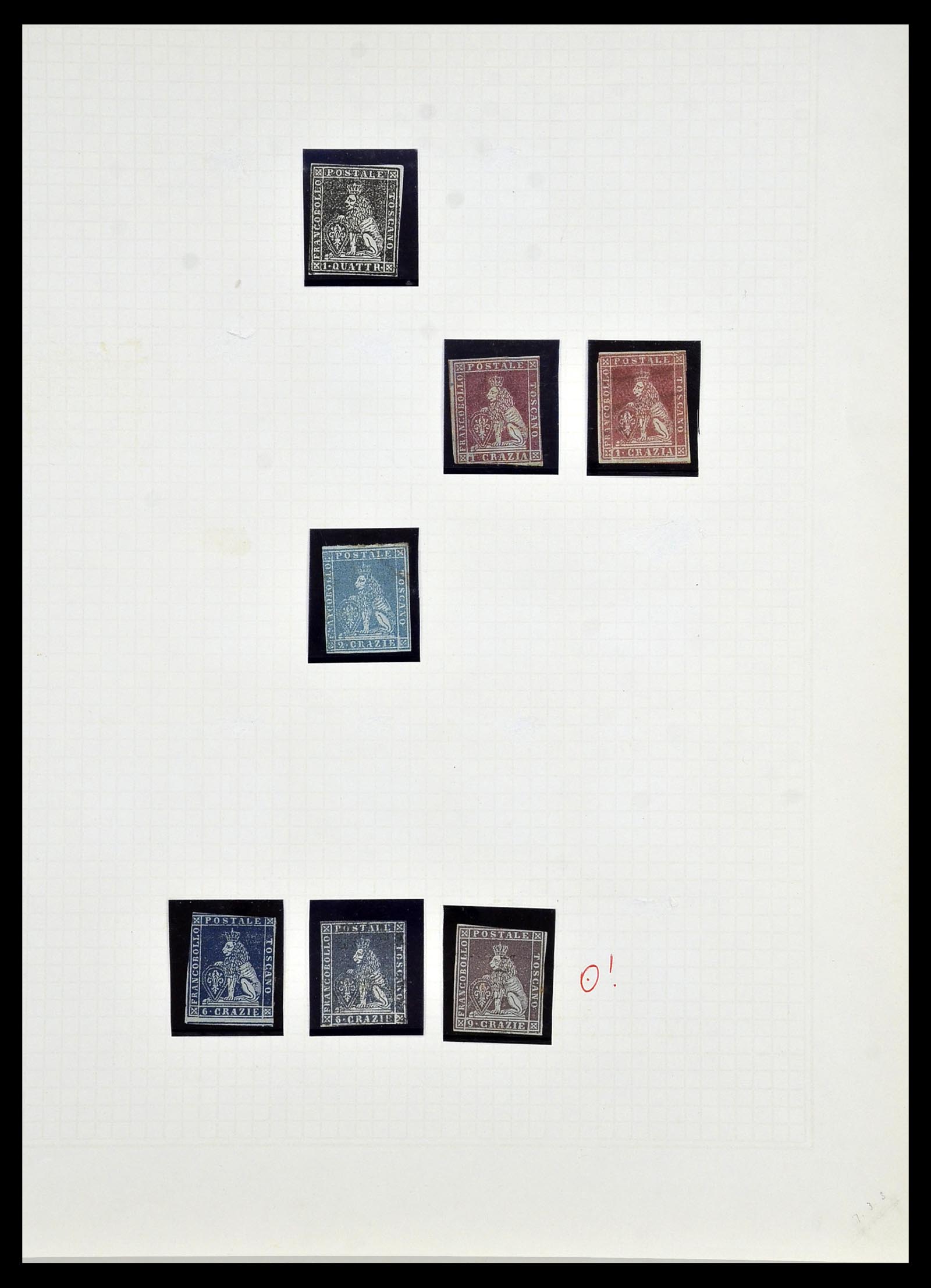 34249 004 - Postzegelverzameling 34249 Toscane 1851-1860.