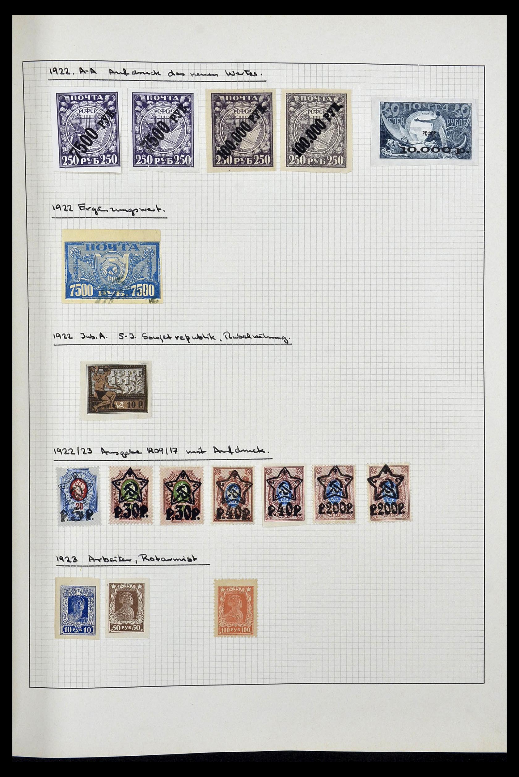 34251 008 - Postzegelverzameling 34251 Rusland 1865-1966.
