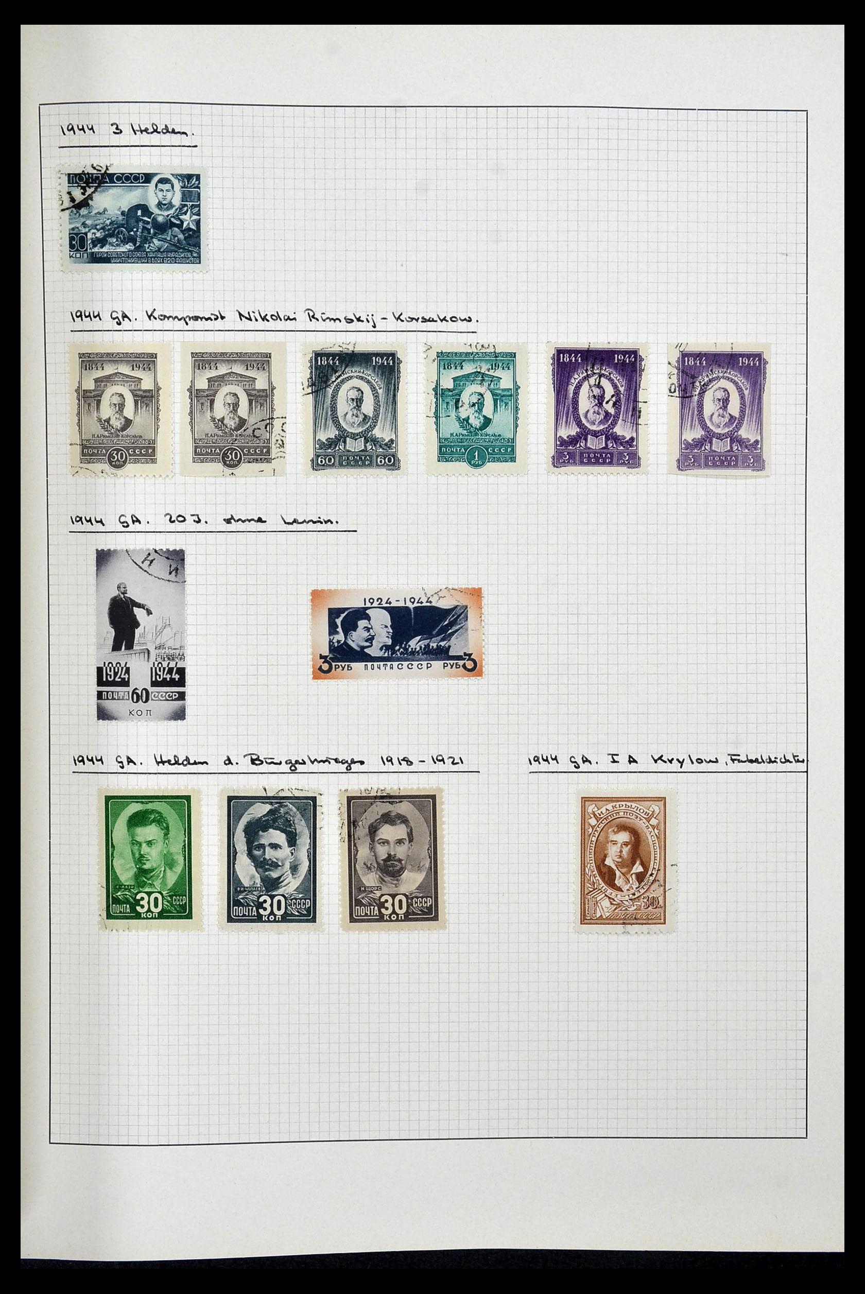 34251 015 - Postzegelverzameling 34251 Rusland 1865-1966.