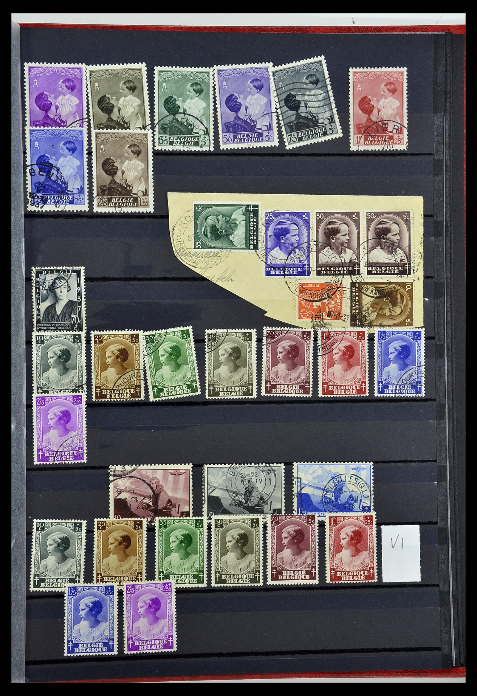 34252 004 - Stamp collection 34252 Belgium 1849-2000.