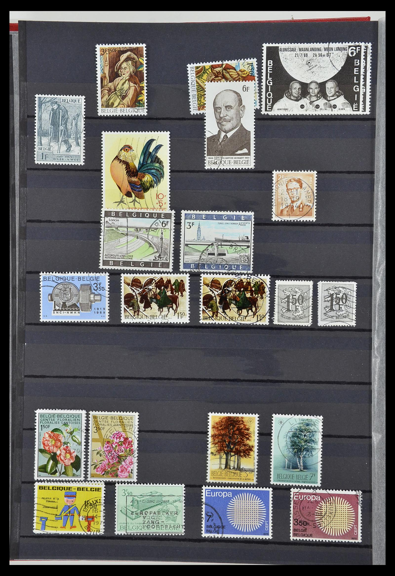 34252 044 - Postzegelverzameling 34252 België 1849-2000.