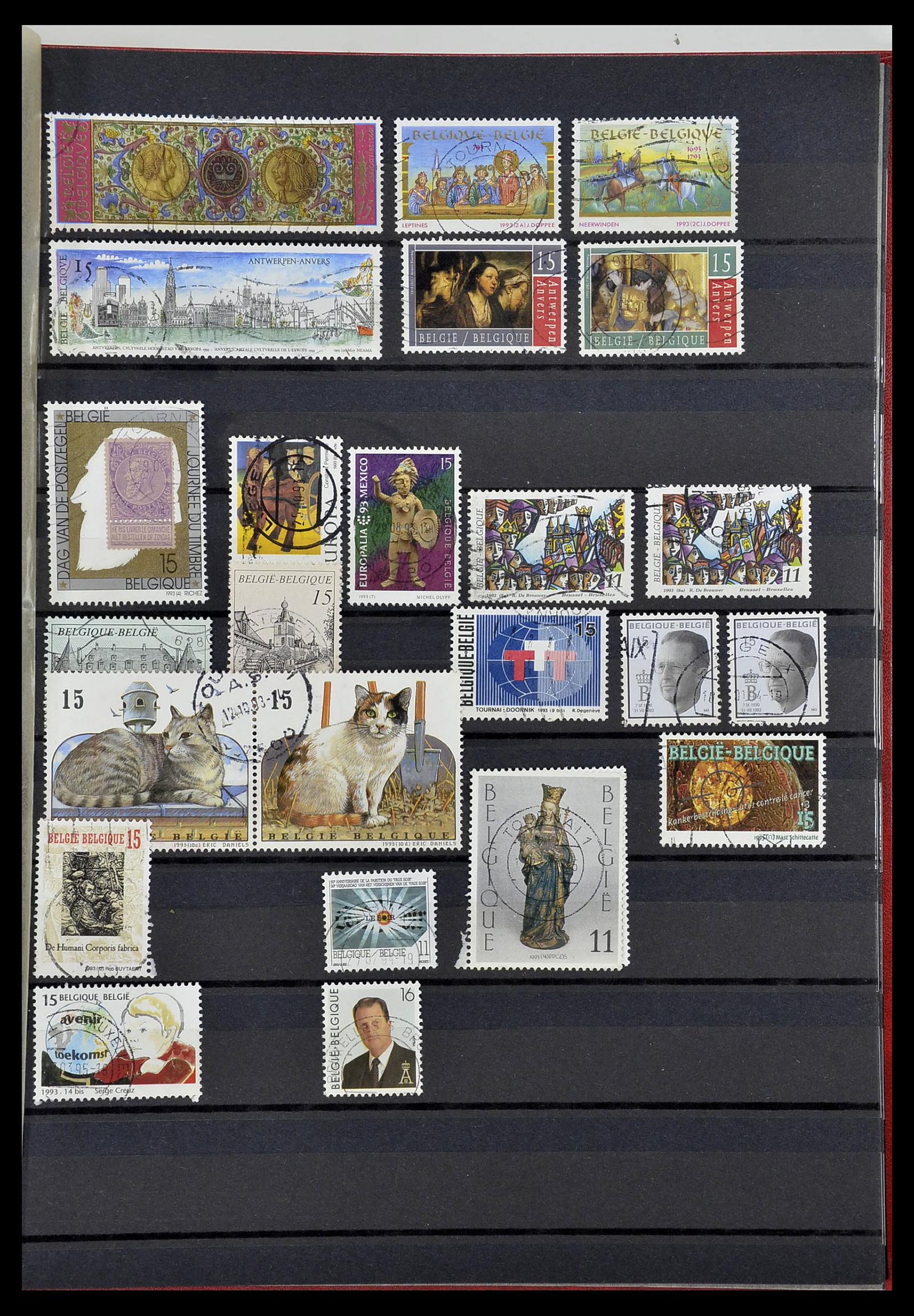 34252 073 - Postzegelverzameling 34252 België 1849-2000.