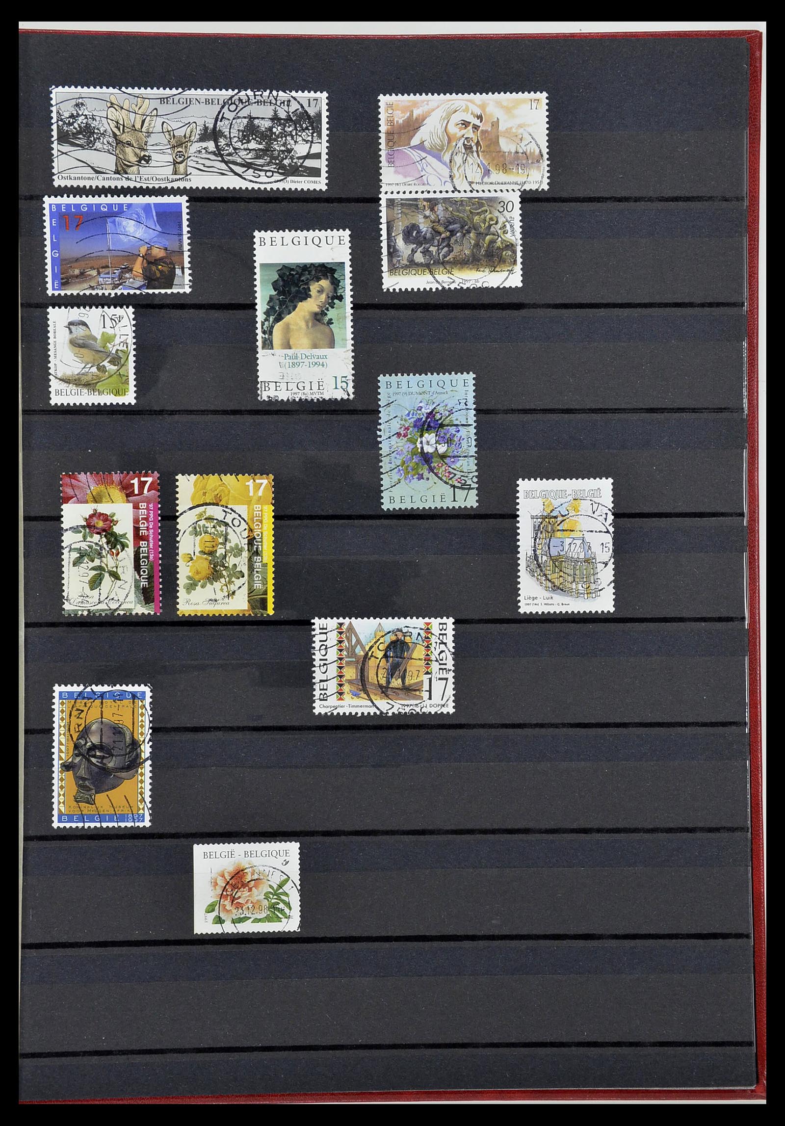 34252 076 - Postzegelverzameling 34252 België 1849-2000.