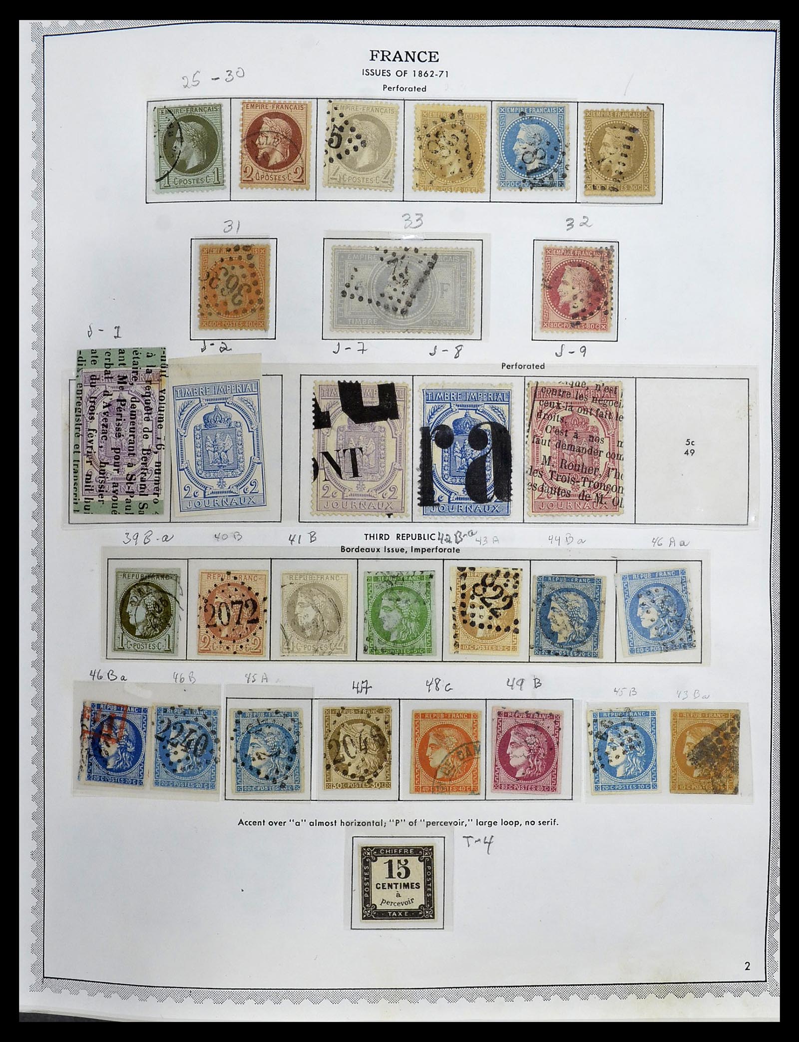 34255 003 - Postzegelverzameling 34255 Frankrijk 1849-2008.