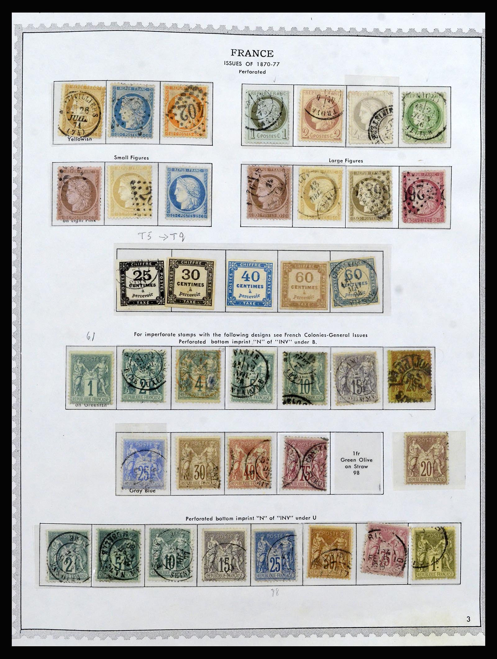 34255 005 - Postzegelverzameling 34255 Frankrijk 1849-2008.