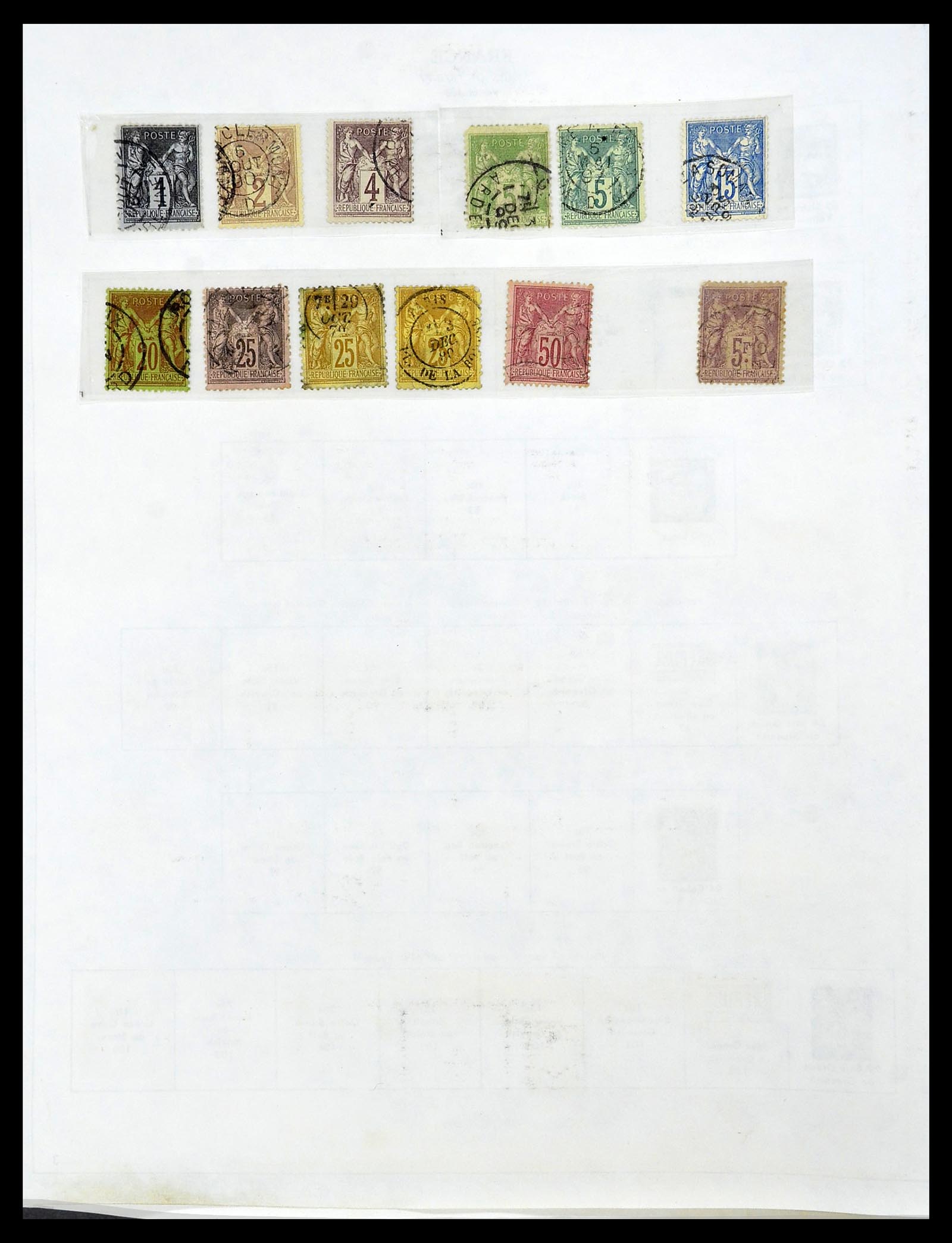 34255 006 - Postzegelverzameling 34255 Frankrijk 1849-2008.