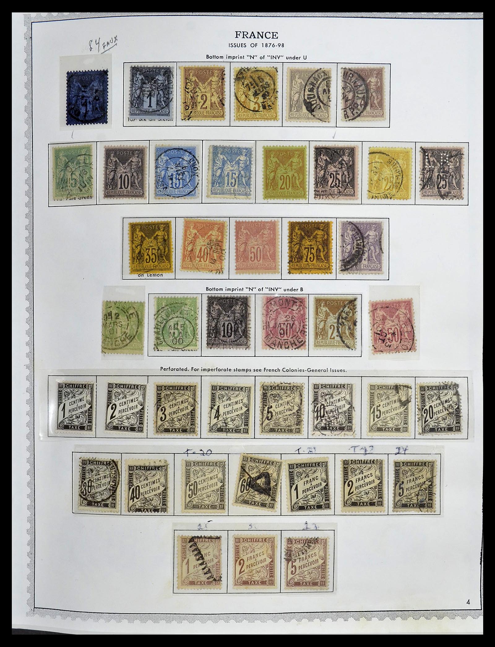 34255 007 - Postzegelverzameling 34255 Frankrijk 1849-2008.
