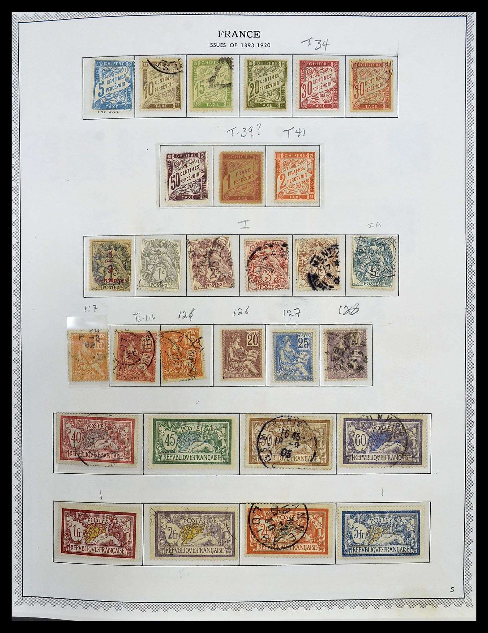 34255 009 - Postzegelverzameling 34255 Frankrijk 1849-2008.