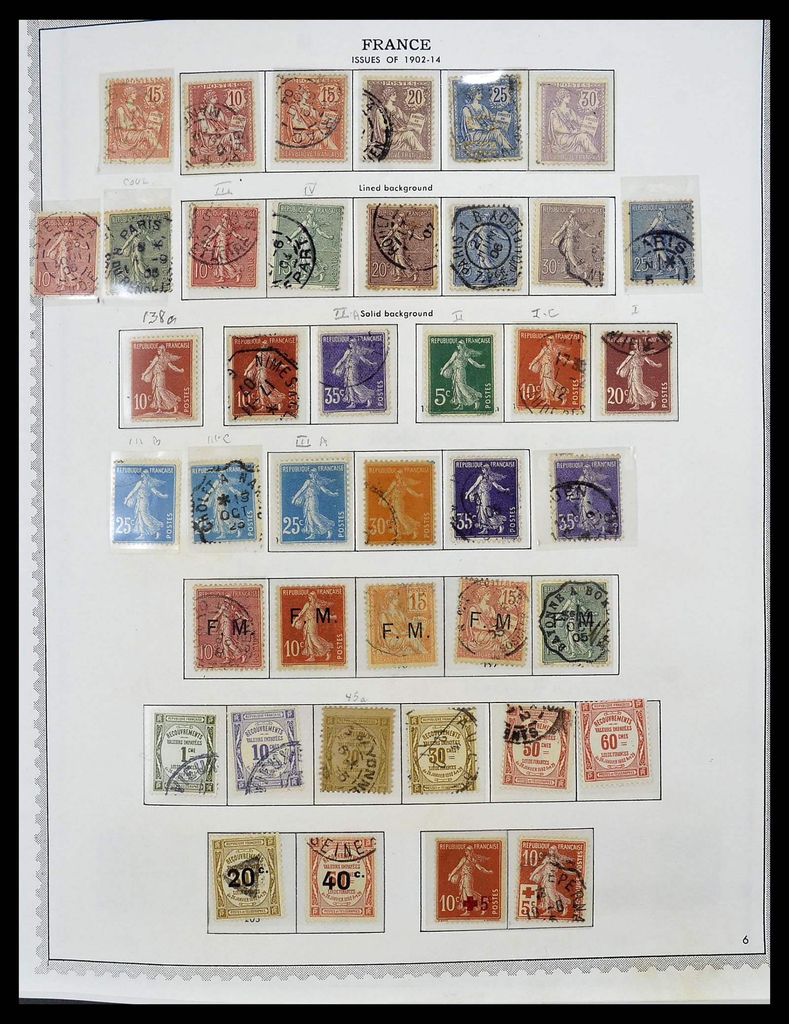 34255 010 - Postzegelverzameling 34255 Frankrijk 1849-2008.