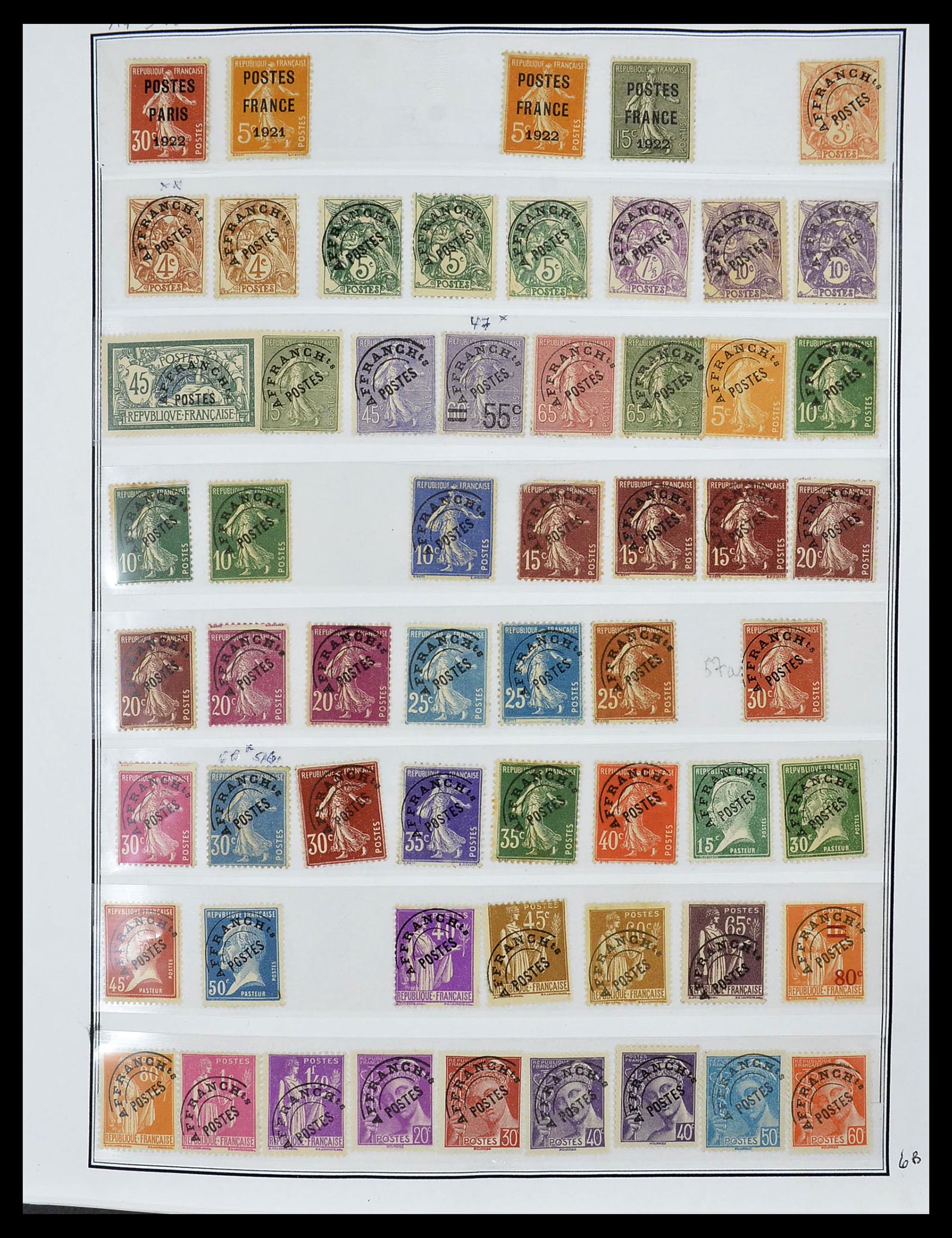 34255 012 - Postzegelverzameling 34255 Frankrijk 1849-2008.