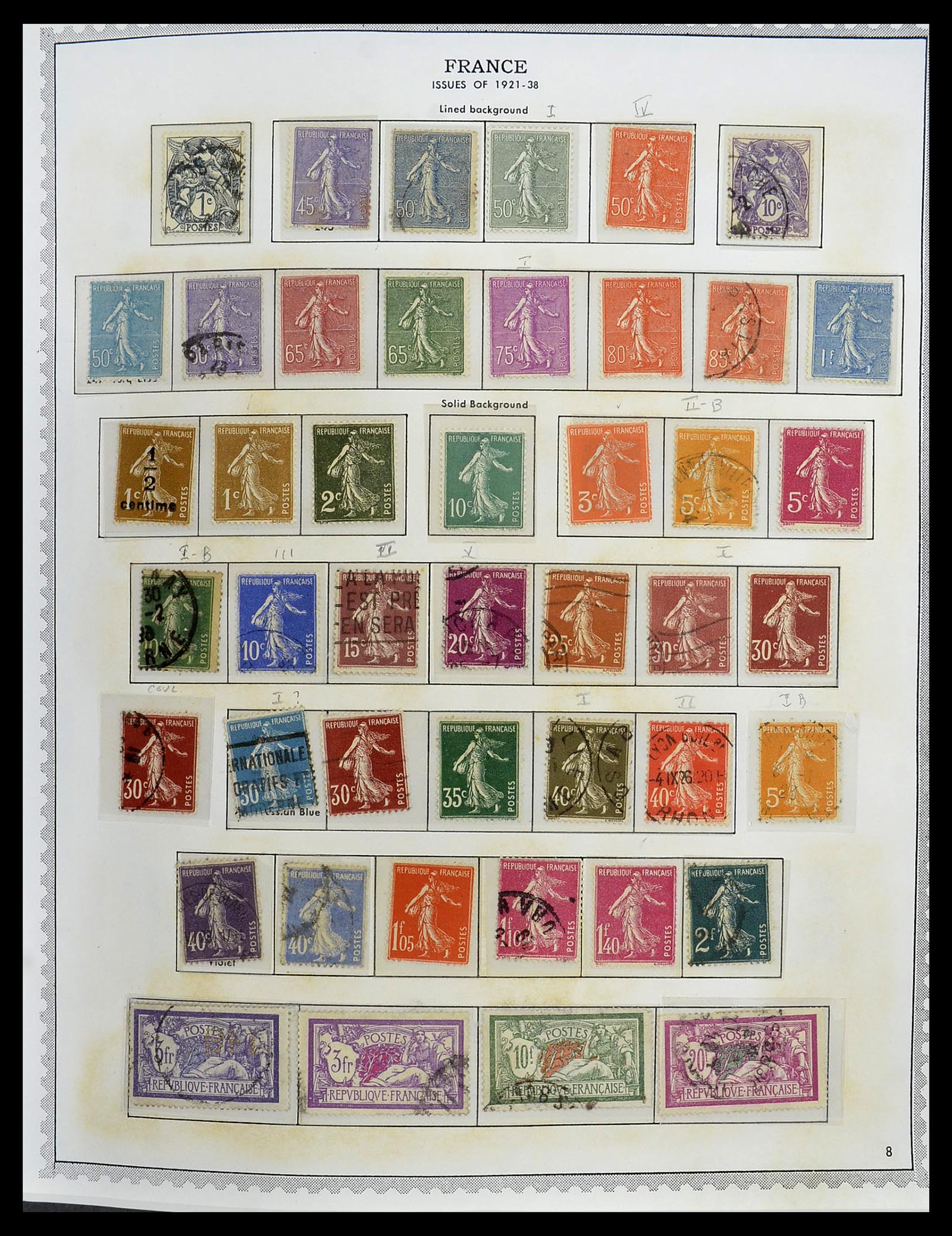34255 014 - Postzegelverzameling 34255 Frankrijk 1849-2008.