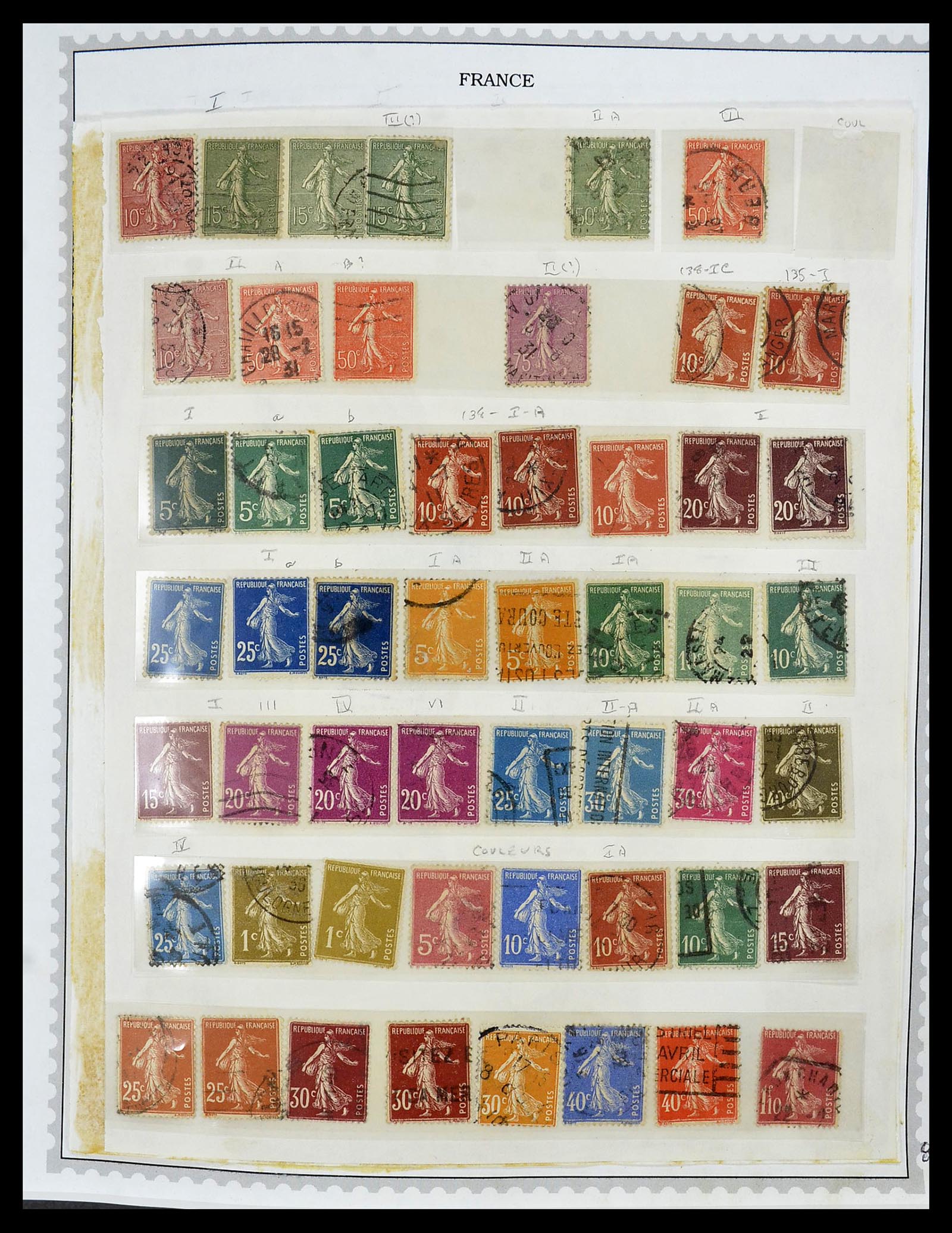 34255 015 - Postzegelverzameling 34255 Frankrijk 1849-2008.