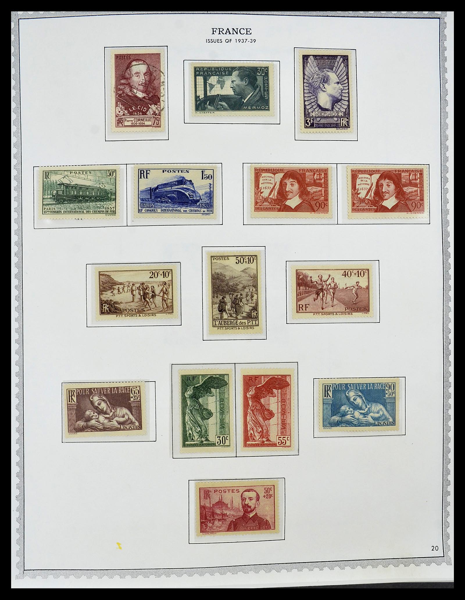 34255 030 - Postzegelverzameling 34255 Frankrijk 1849-2008.