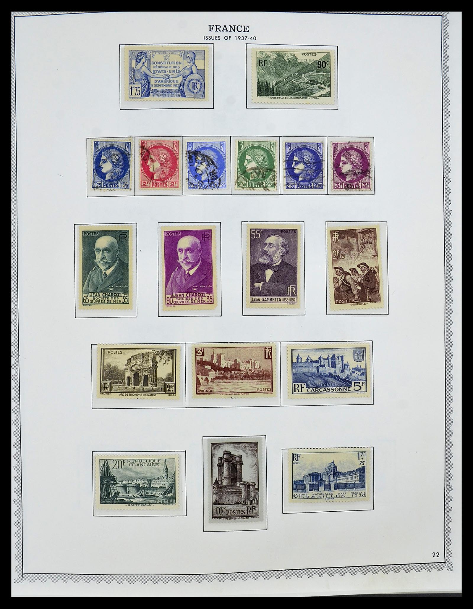 34255 032 - Postzegelverzameling 34255 Frankrijk 1849-2008.