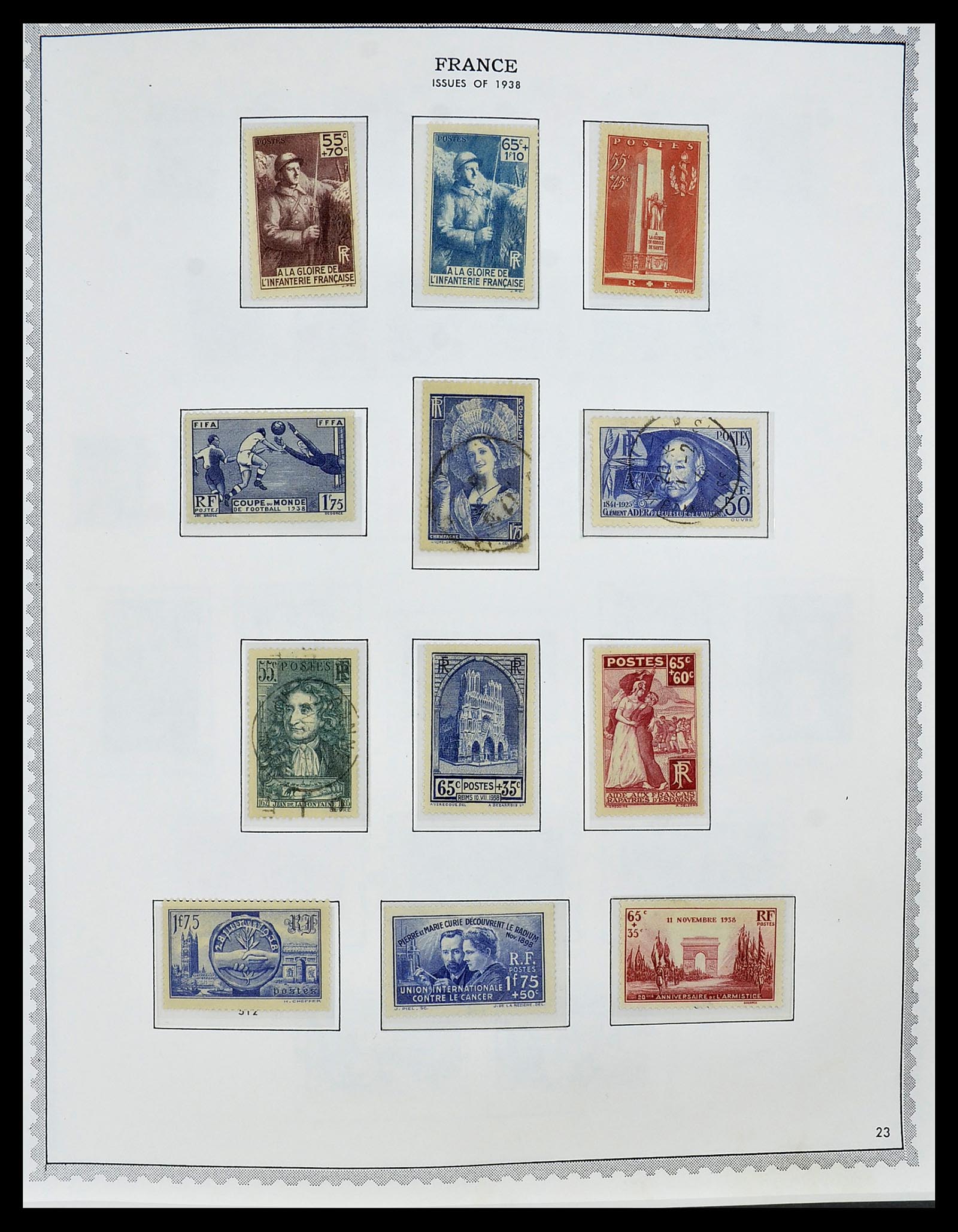 34255 033 - Postzegelverzameling 34255 Frankrijk 1849-2008.