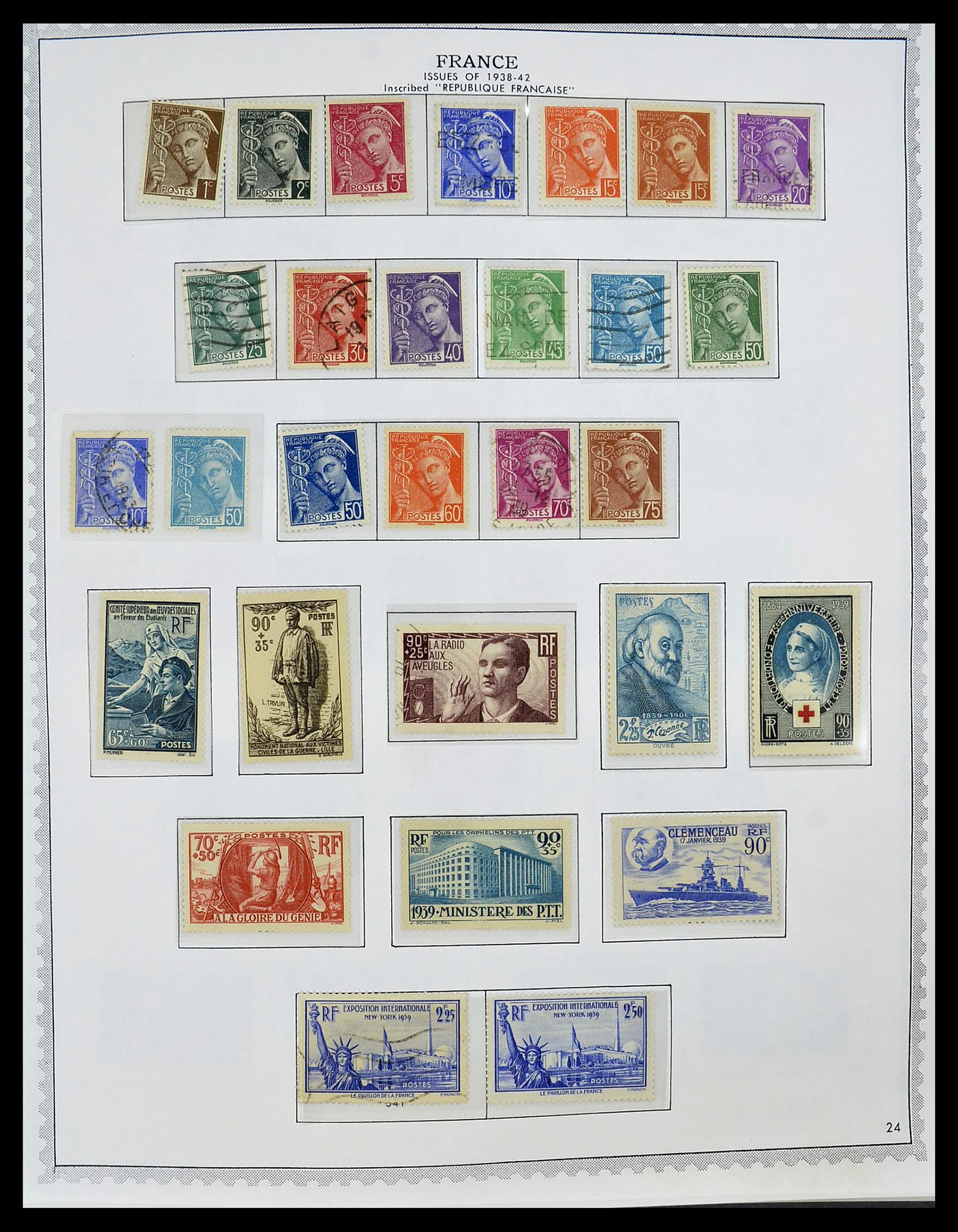 34255 034 - Postzegelverzameling 34255 Frankrijk 1849-2008.
