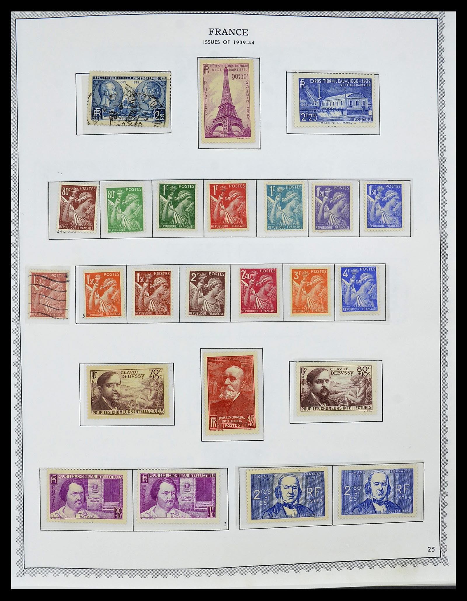 34255 035 - Postzegelverzameling 34255 Frankrijk 1849-2008.