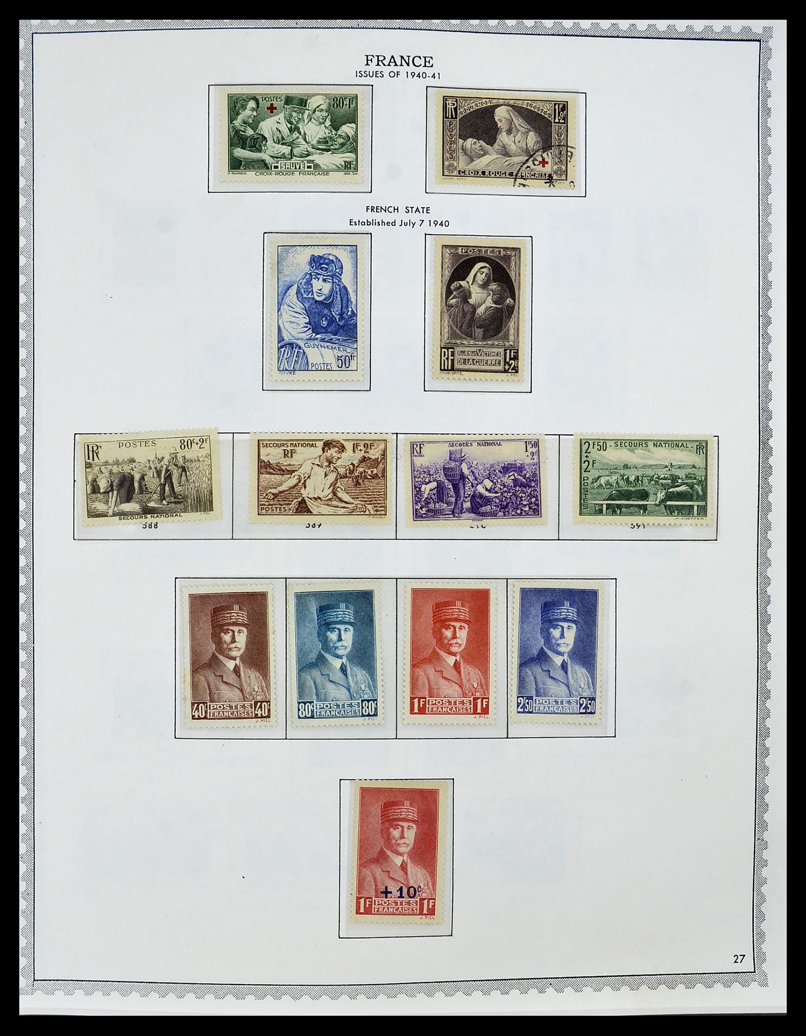 34255 037 - Postzegelverzameling 34255 Frankrijk 1849-2008.