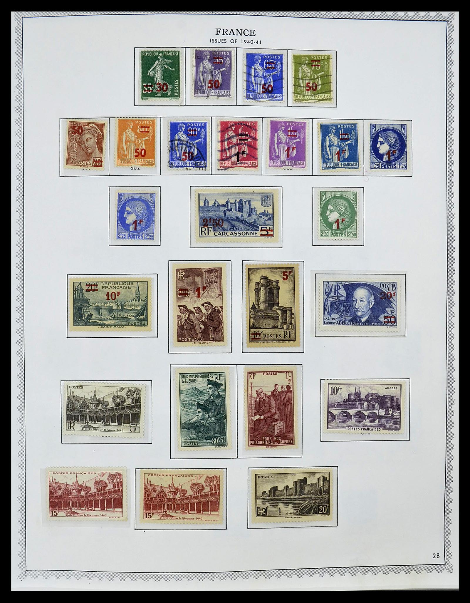 34255 038 - Postzegelverzameling 34255 Frankrijk 1849-2008.