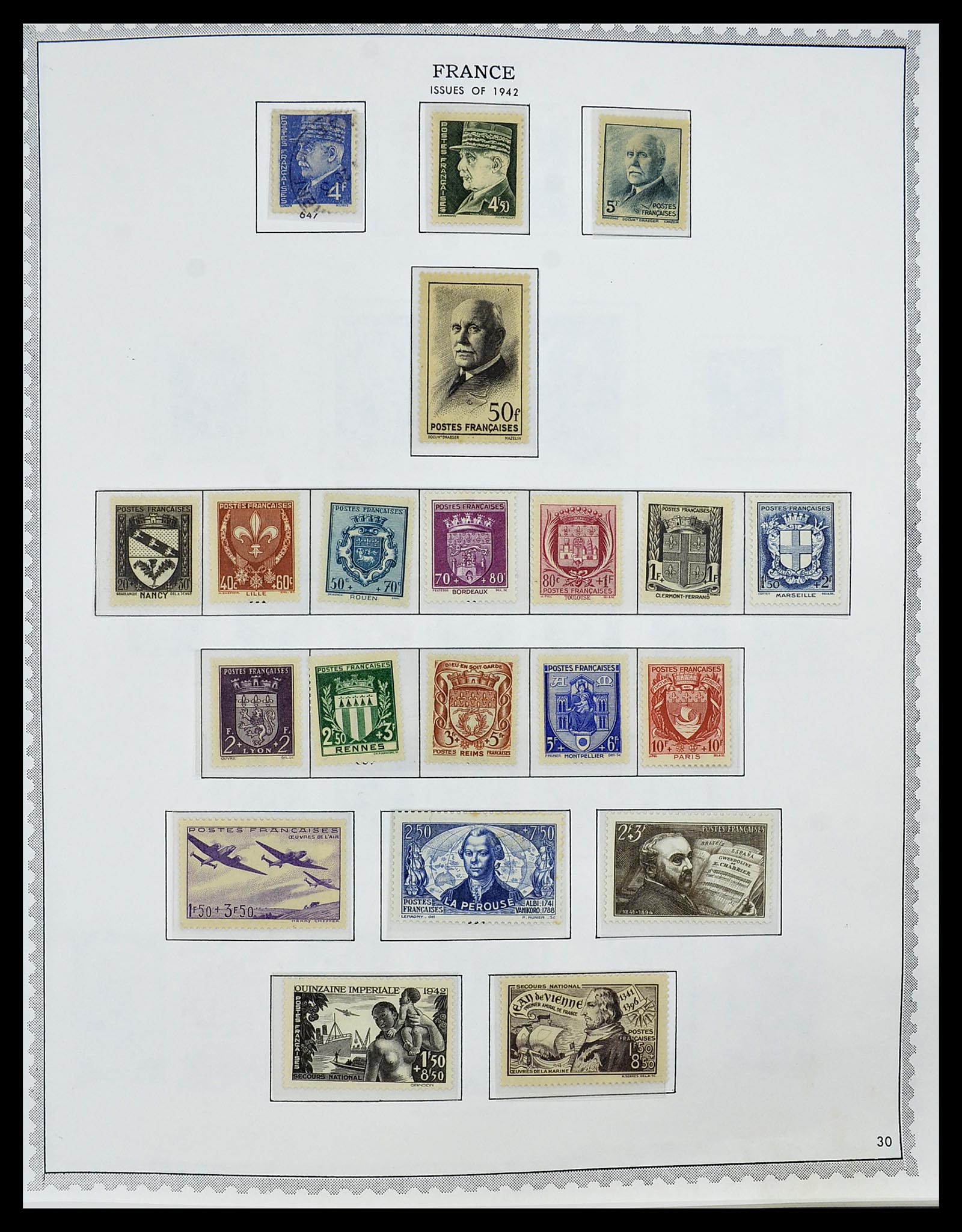 34255 040 - Postzegelverzameling 34255 Frankrijk 1849-2008.