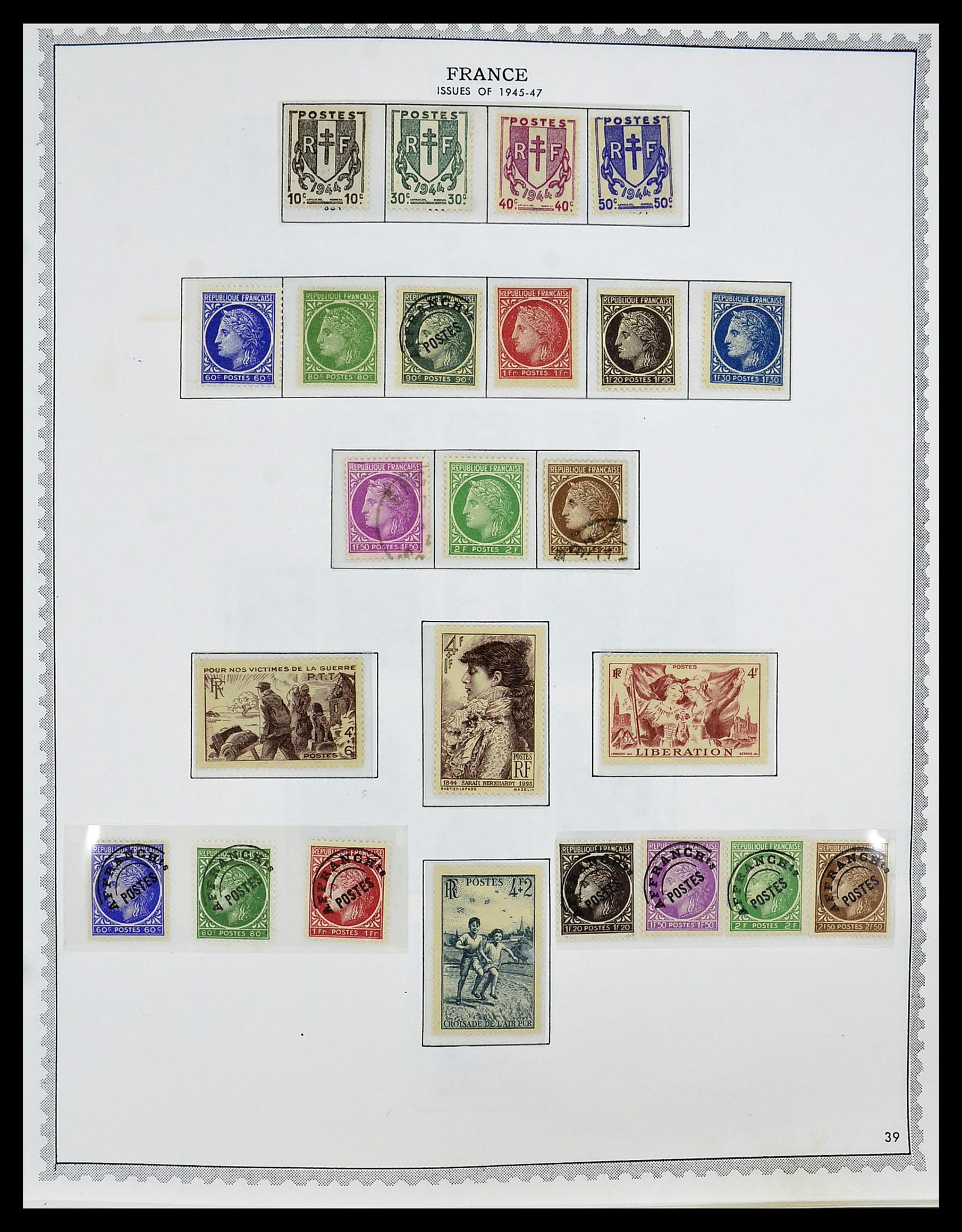 34255 050 - Postzegelverzameling 34255 Frankrijk 1849-2008.
