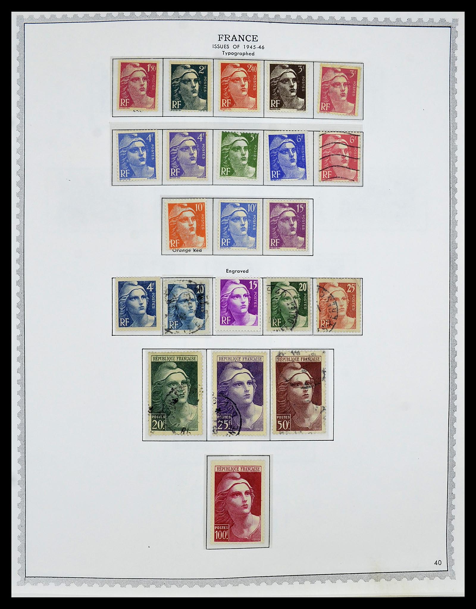 34255 051 - Postzegelverzameling 34255 Frankrijk 1849-2008.