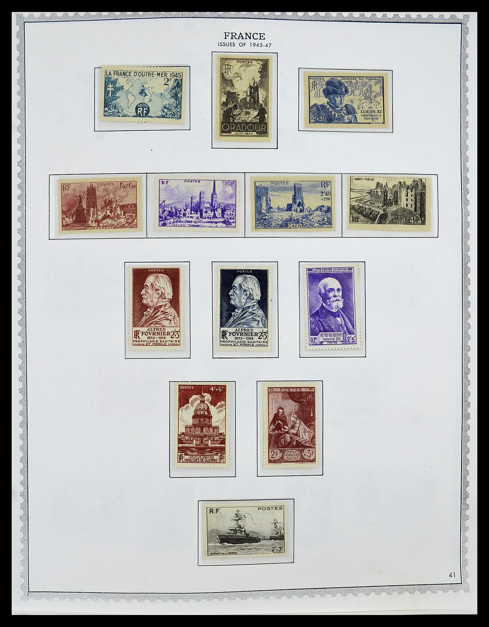 34255 052 - Postzegelverzameling 34255 Frankrijk 1849-2008.