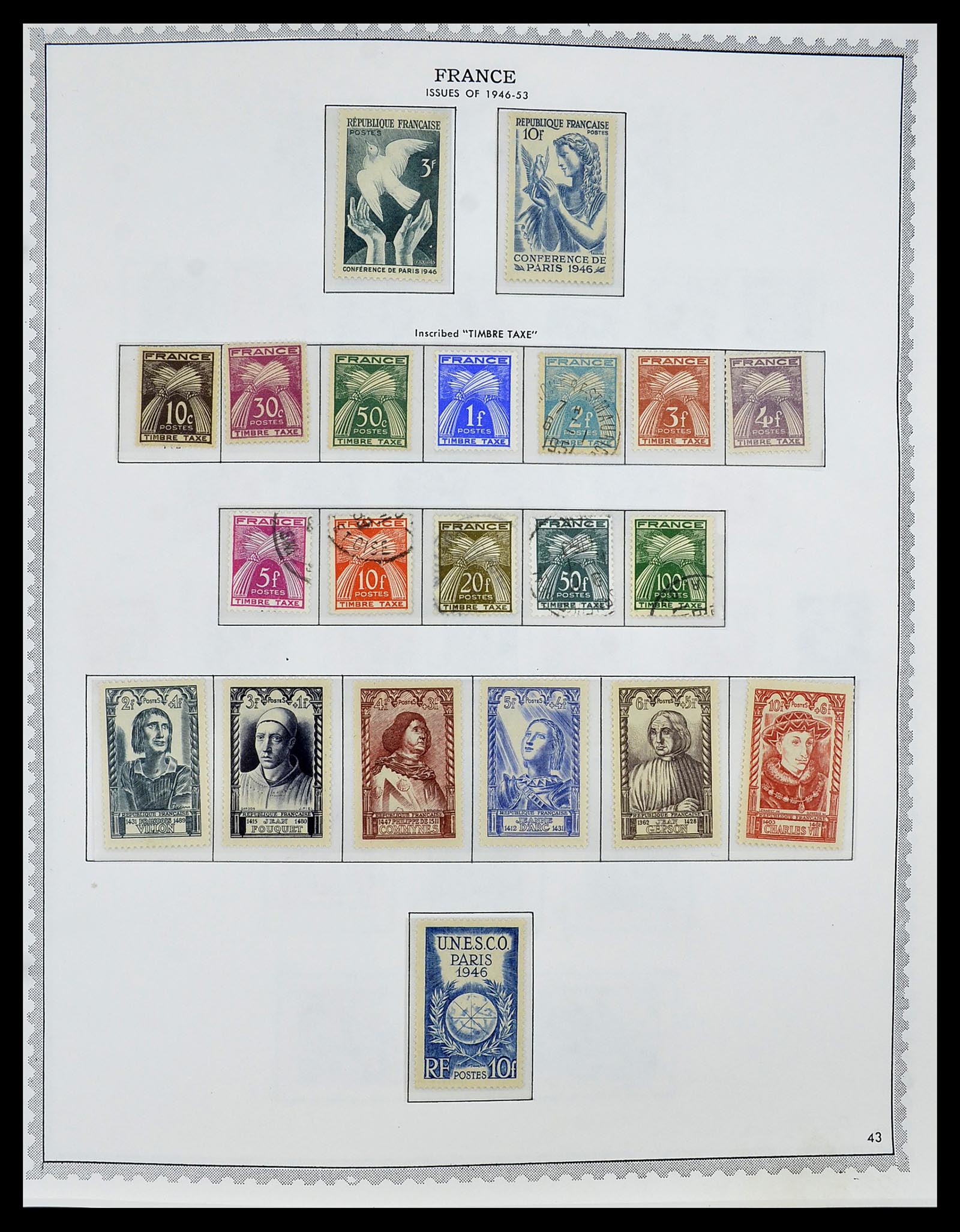 34255 054 - Postzegelverzameling 34255 Frankrijk 1849-2008.