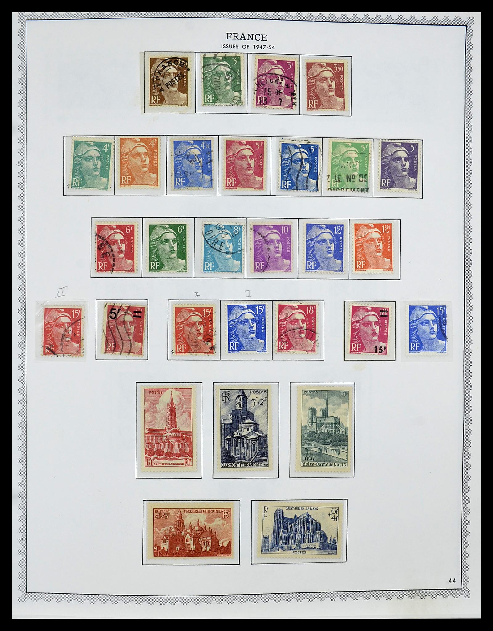 34255 055 - Postzegelverzameling 34255 Frankrijk 1849-2008.