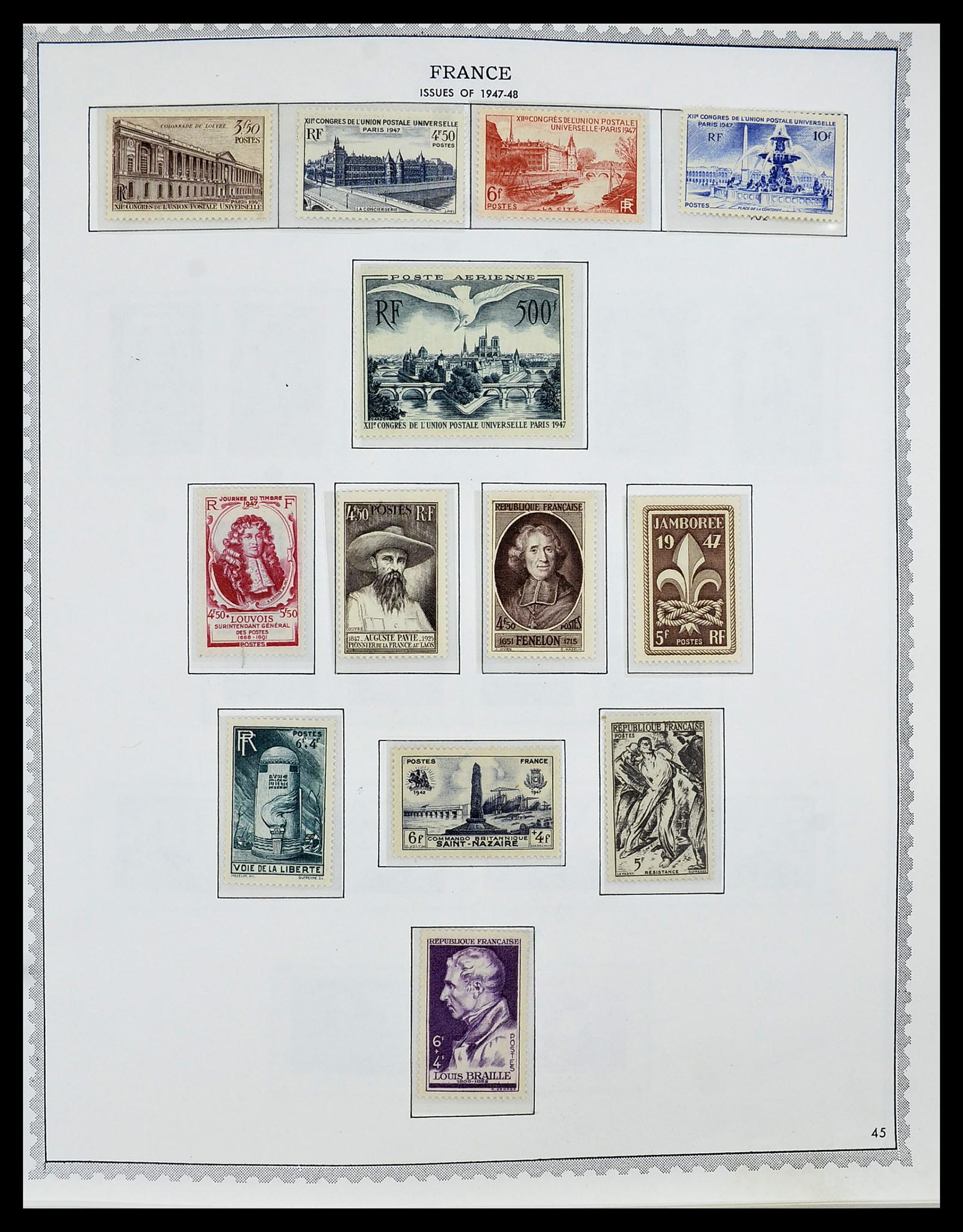 34255 057 - Postzegelverzameling 34255 Frankrijk 1849-2008.