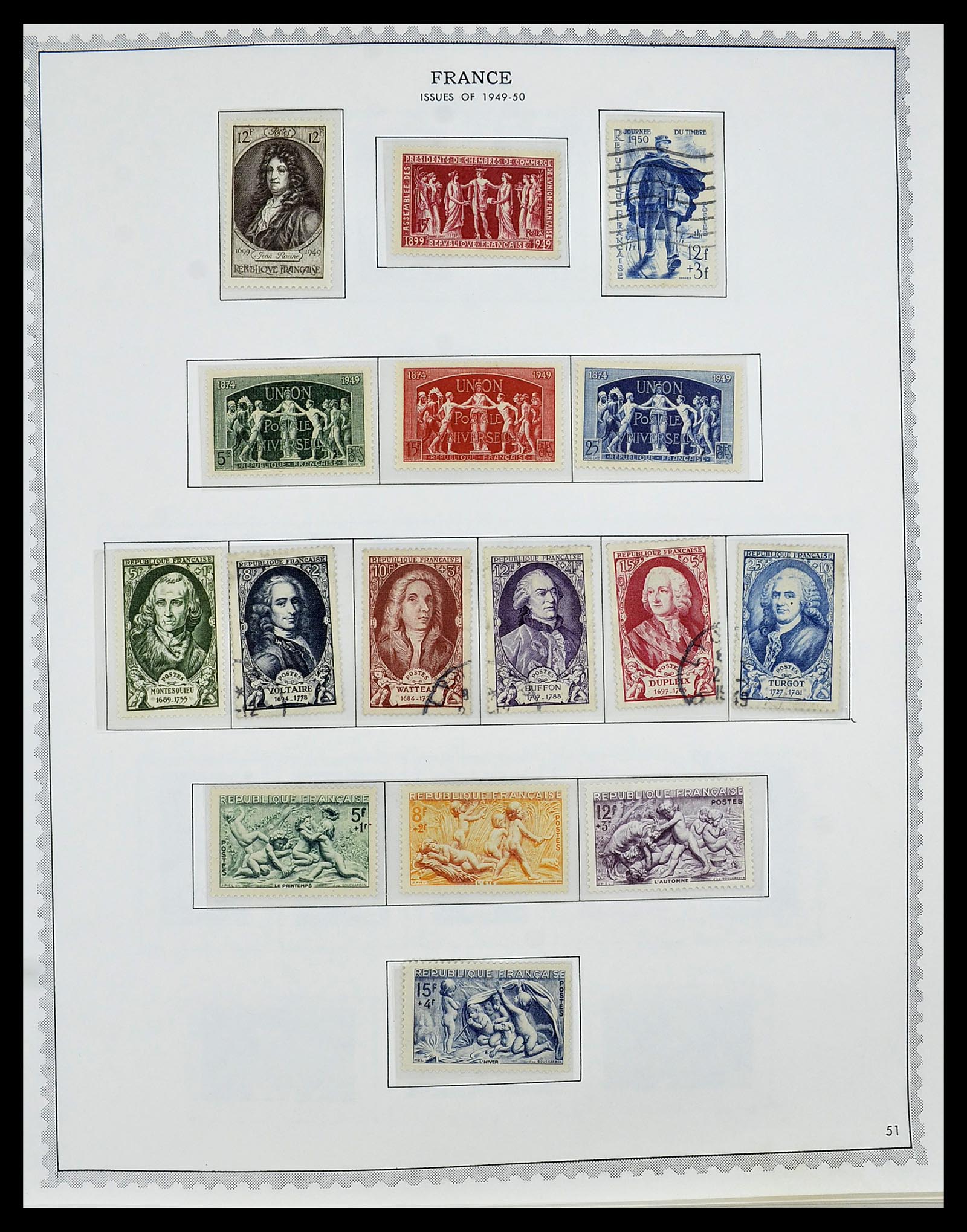 34255 064 - Postzegelverzameling 34255 Frankrijk 1849-2008.