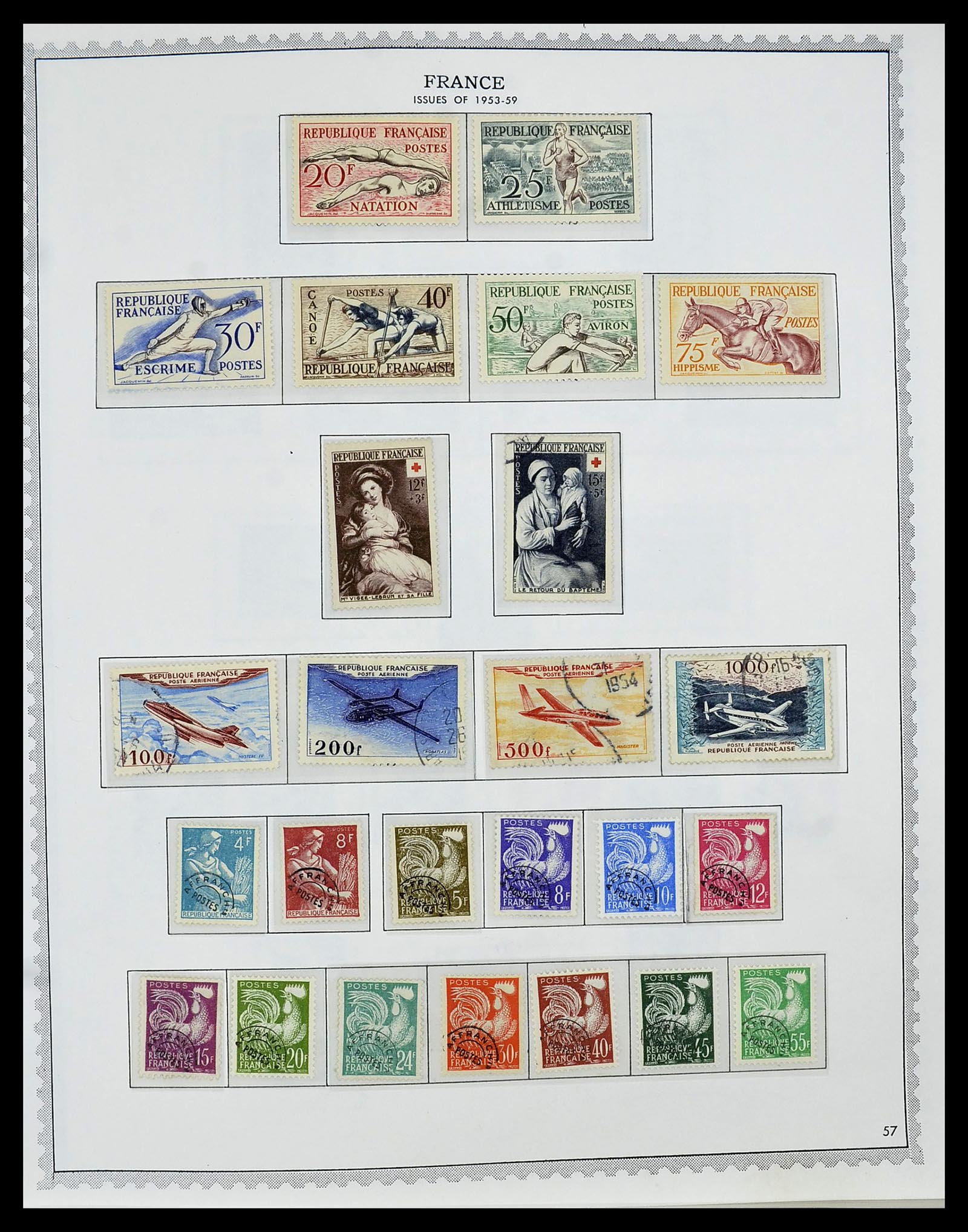 34255 070 - Postzegelverzameling 34255 Frankrijk 1849-2008.