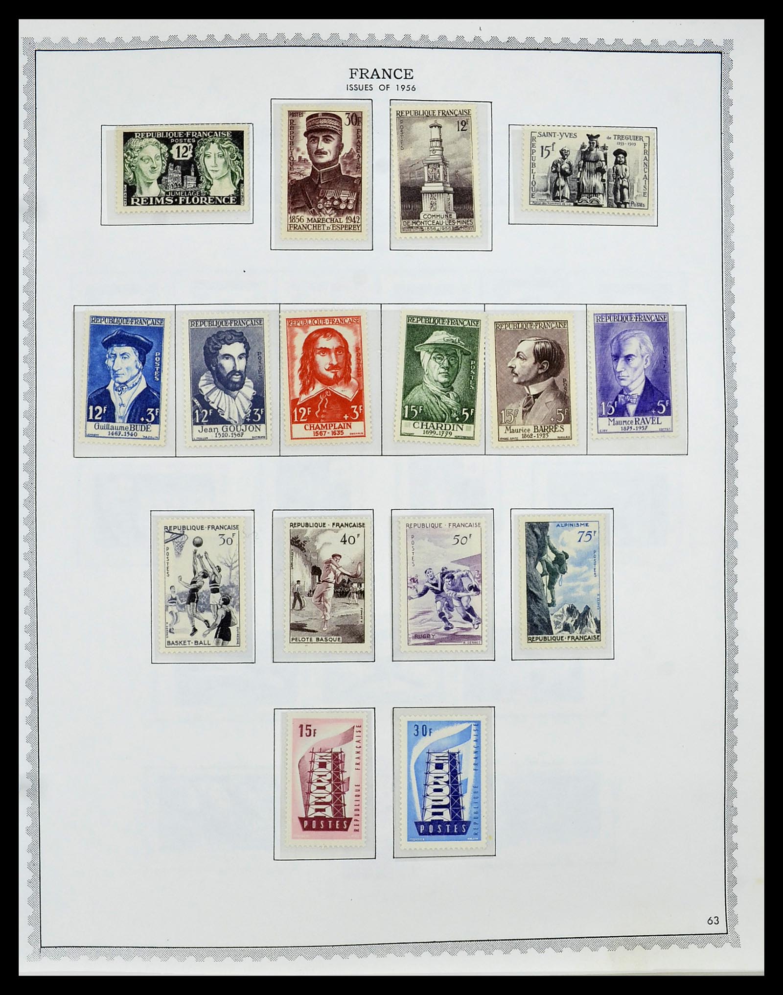 34255 076 - Postzegelverzameling 34255 Frankrijk 1849-2008.