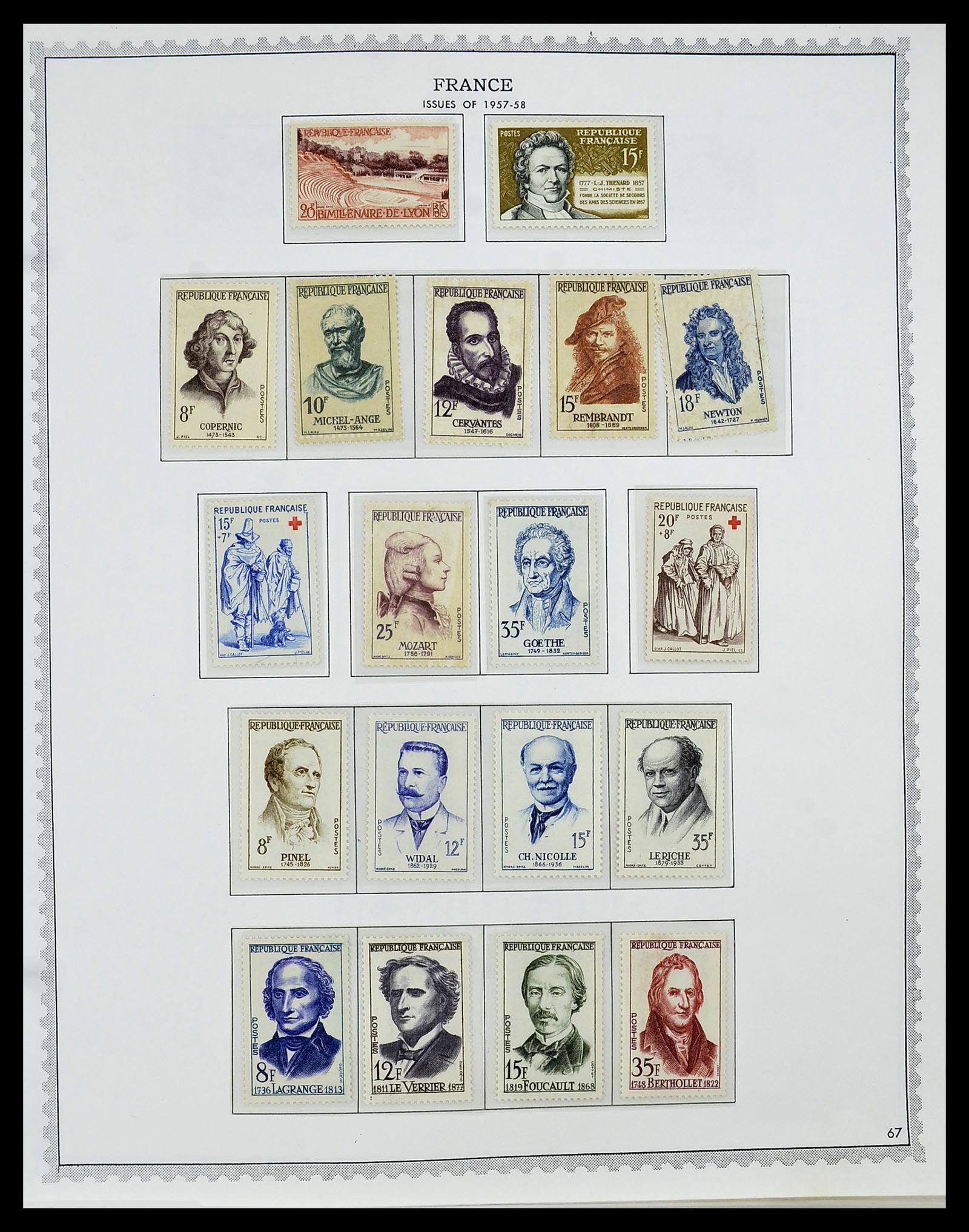 34255 080 - Postzegelverzameling 34255 Frankrijk 1849-2008.