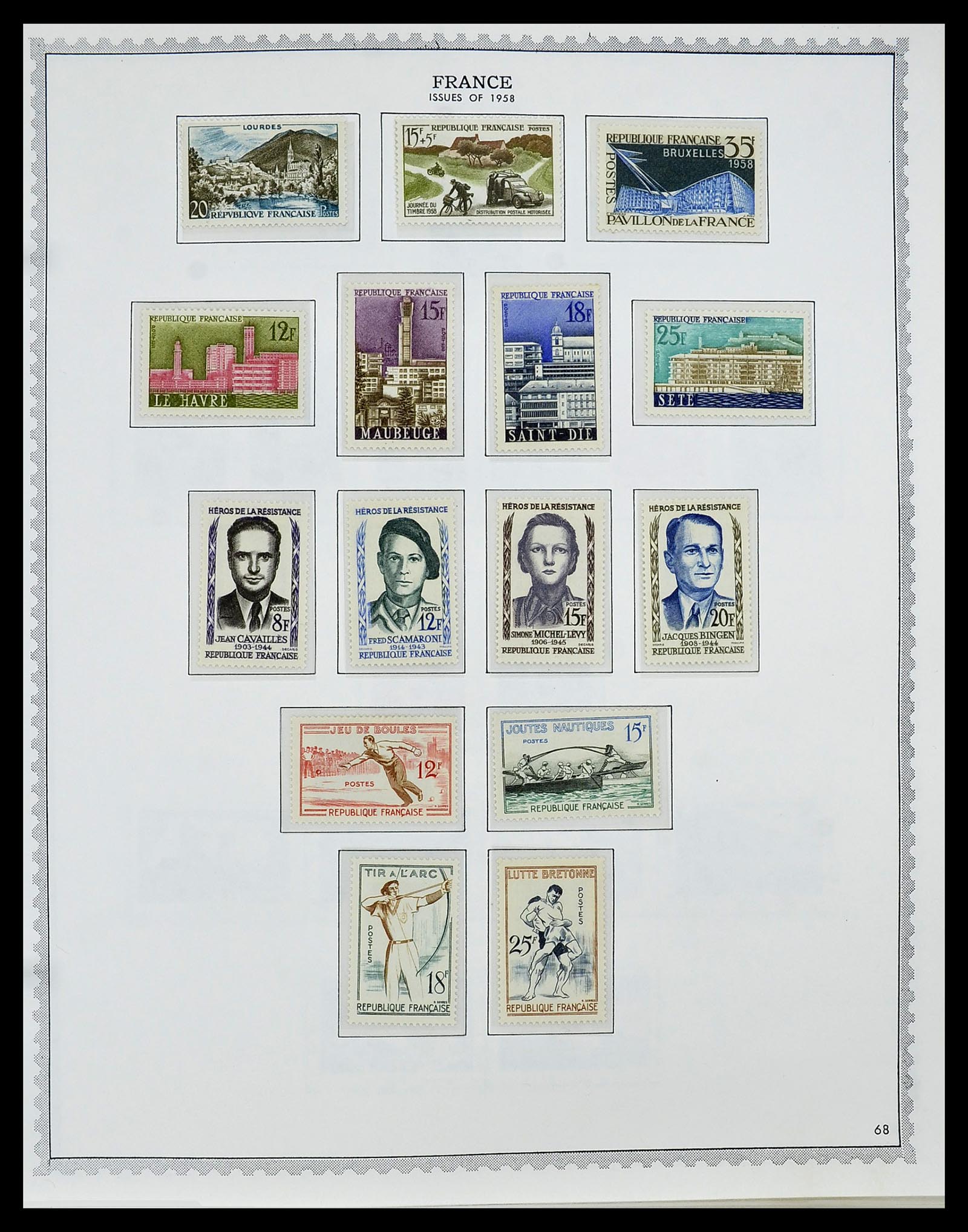 34255 081 - Postzegelverzameling 34255 Frankrijk 1849-2008.