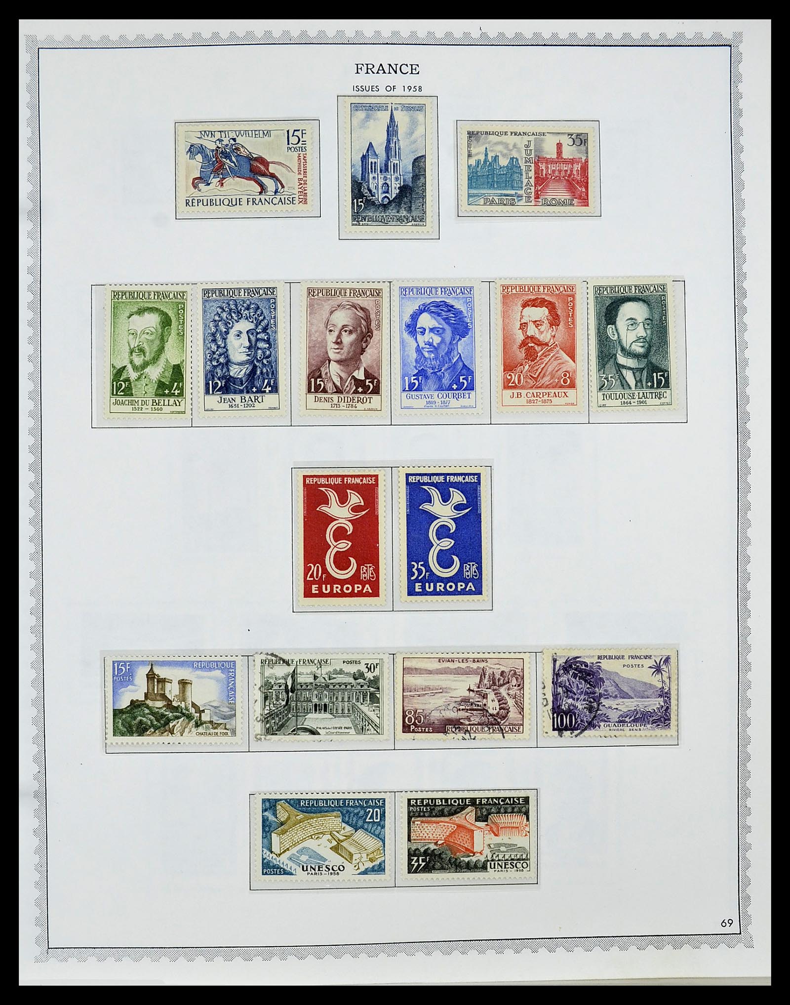 34255 082 - Postzegelverzameling 34255 Frankrijk 1849-2008.