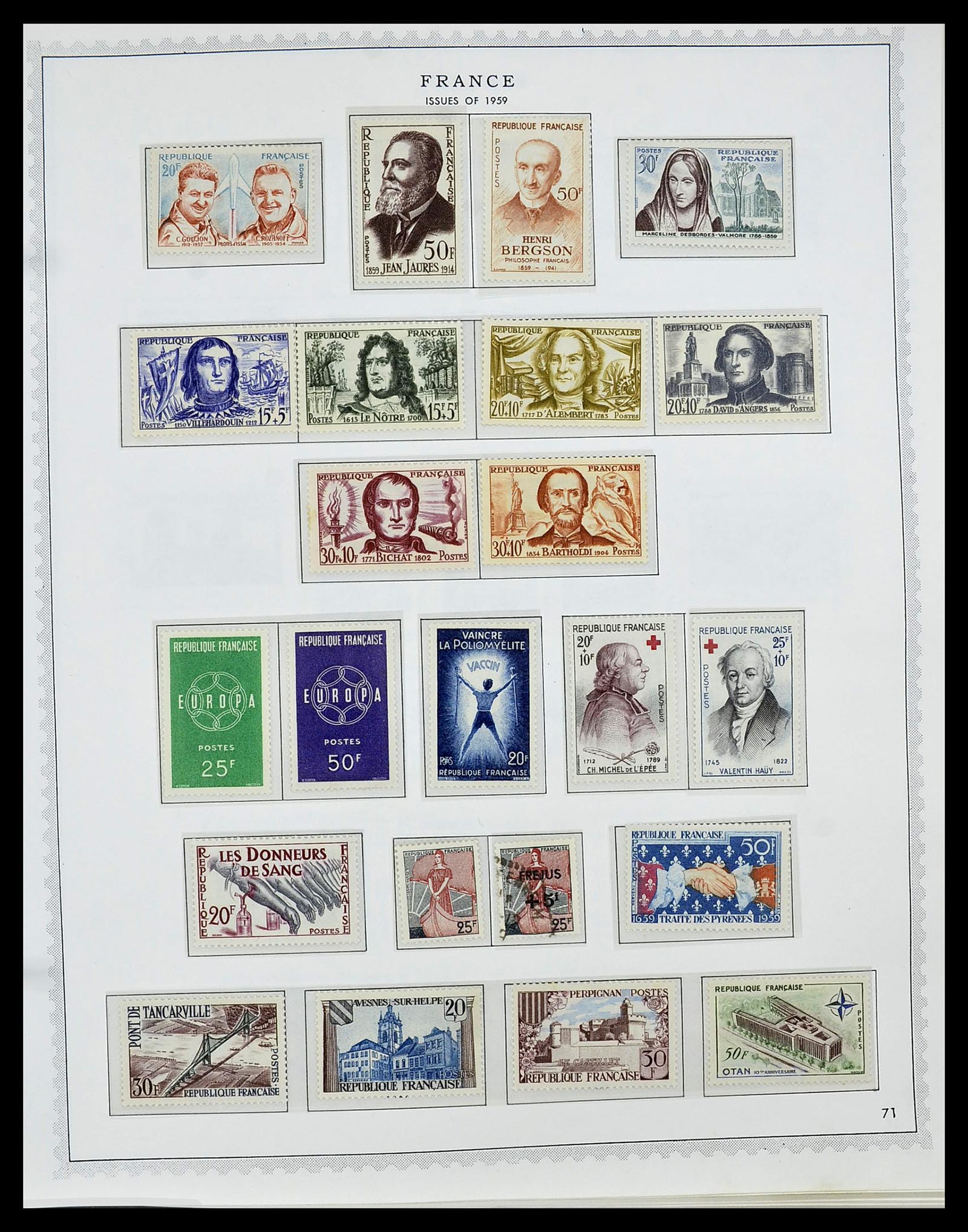 34255 084 - Postzegelverzameling 34255 Frankrijk 1849-2008.