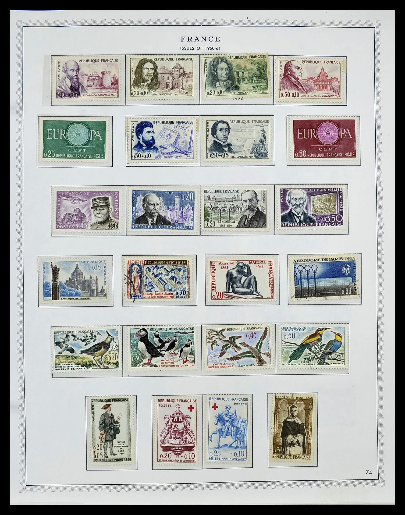 34255 087 - Postzegelverzameling 34255 Frankrijk 1849-2008.