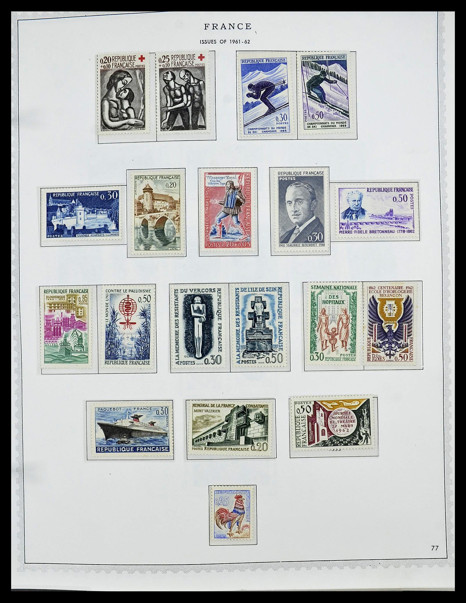 34255 090 - Postzegelverzameling 34255 Frankrijk 1849-2008.