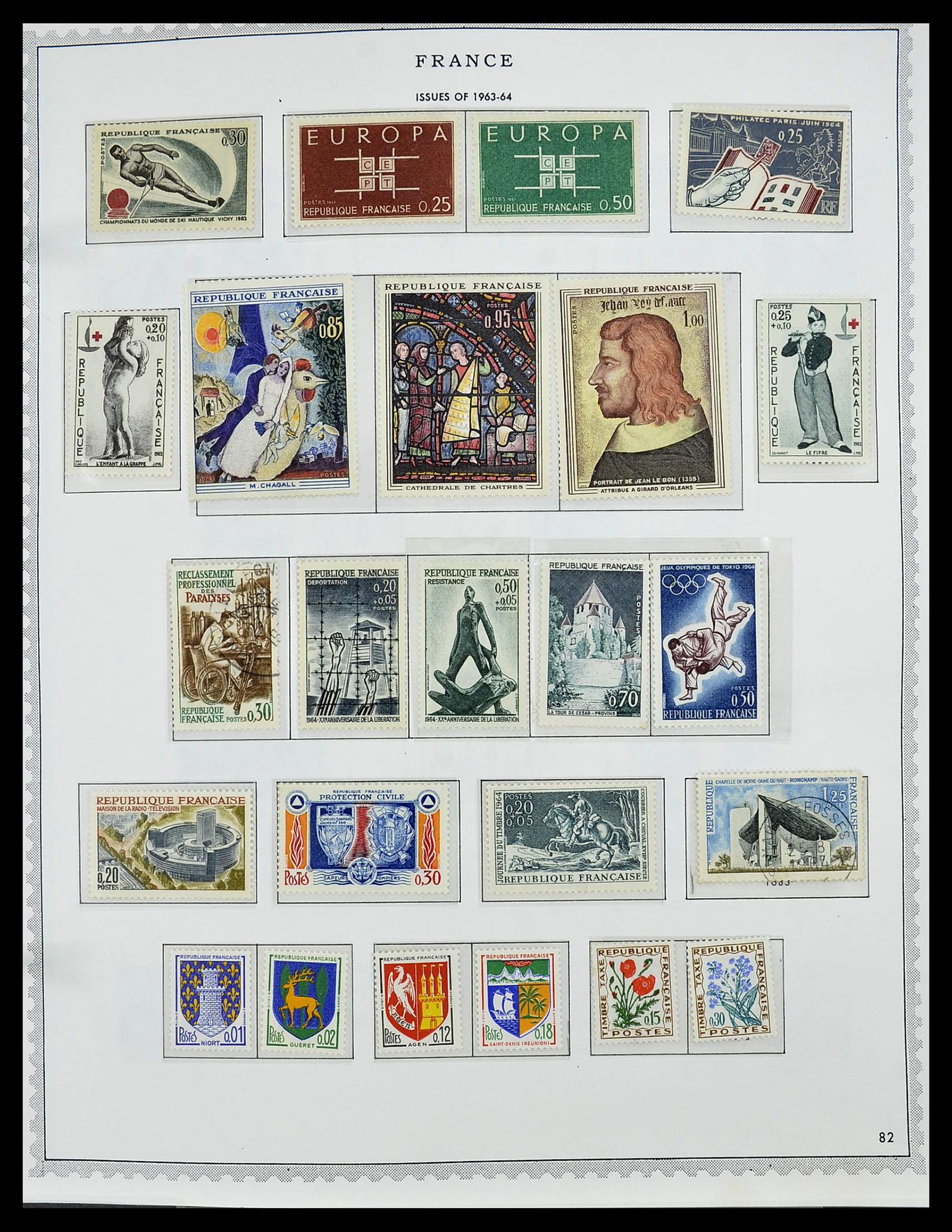 34255 095 - Postzegelverzameling 34255 Frankrijk 1849-2008.