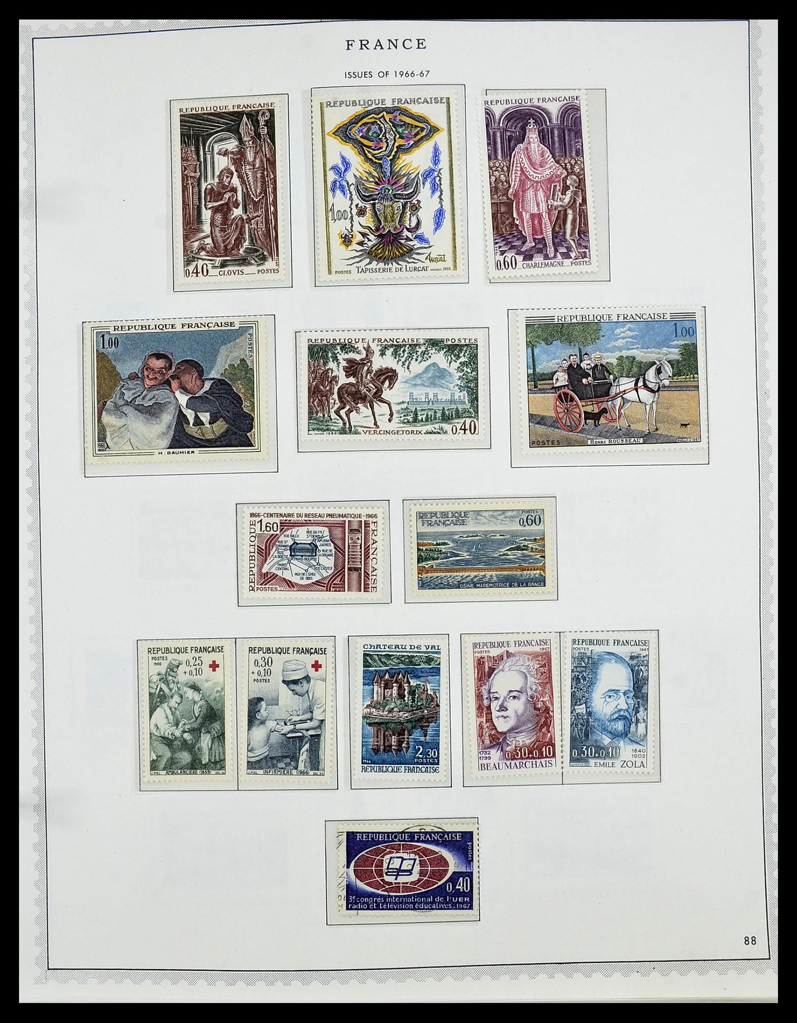 34255 102 - Postzegelverzameling 34255 Frankrijk 1849-2008.