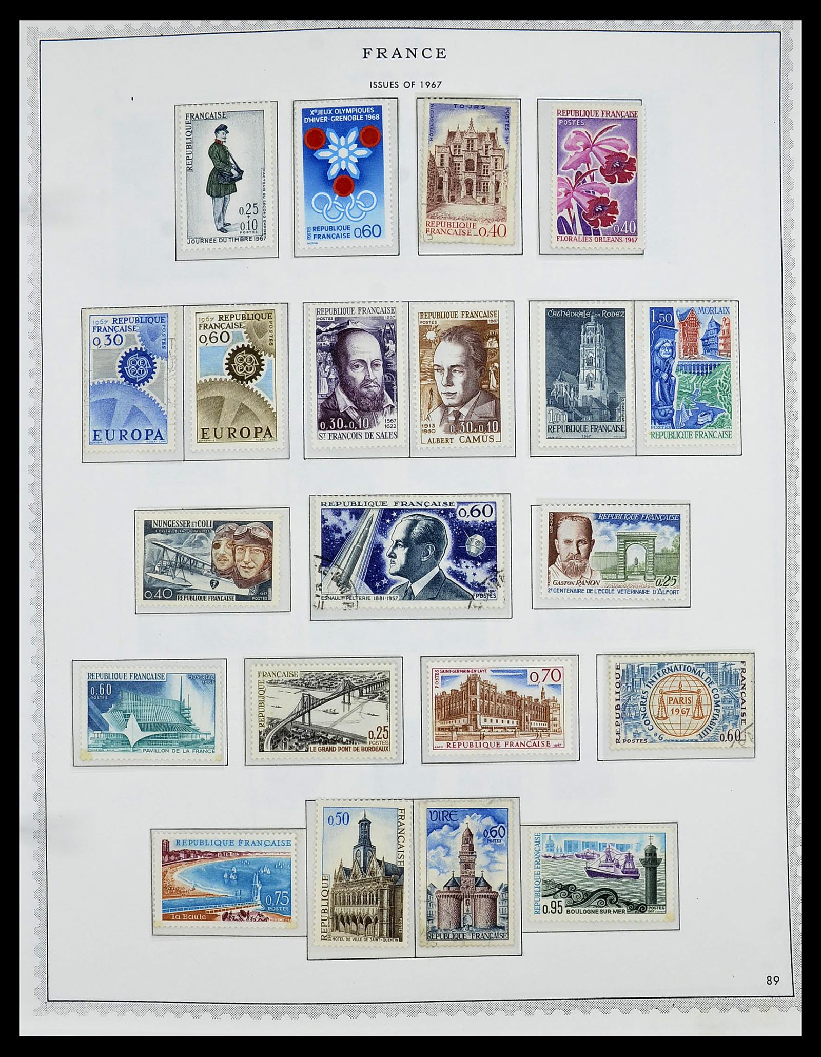 34255 103 - Postzegelverzameling 34255 Frankrijk 1849-2008.
