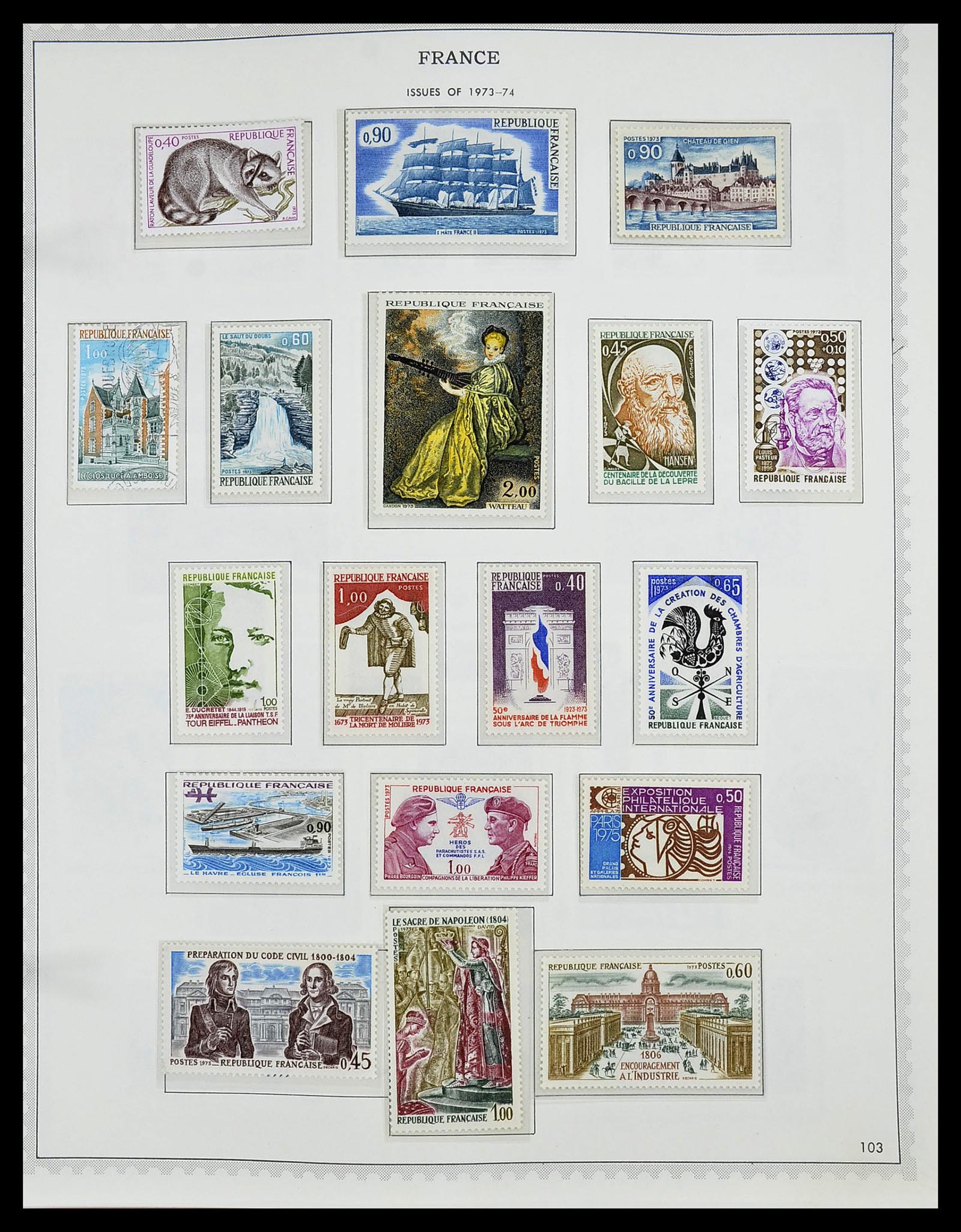 34255 117 - Postzegelverzameling 34255 Frankrijk 1849-2008.
