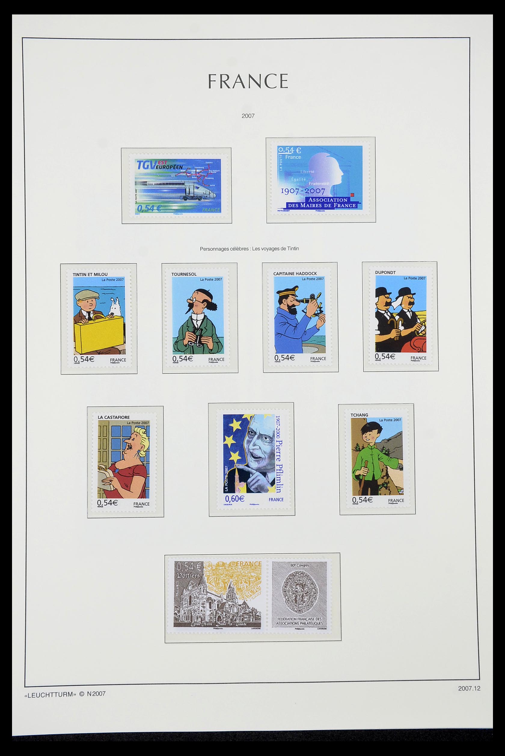 34255 513 - Postzegelverzameling 34255 Frankrijk 1849-2008.