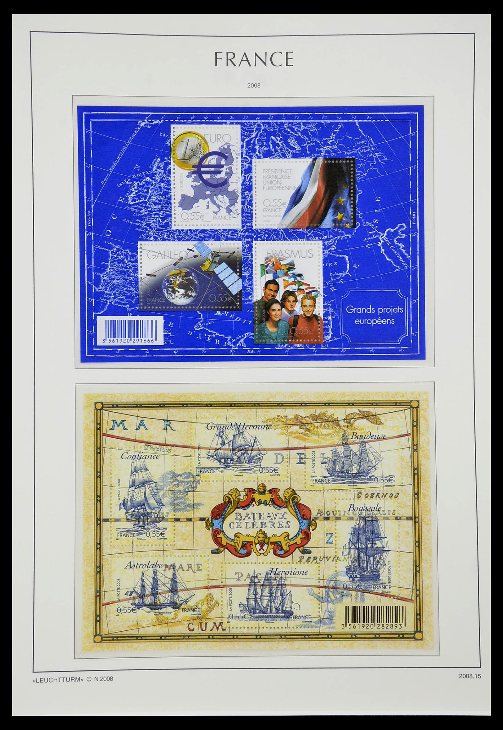 34255 537 - Postzegelverzameling 34255 Frankrijk 1849-2008.