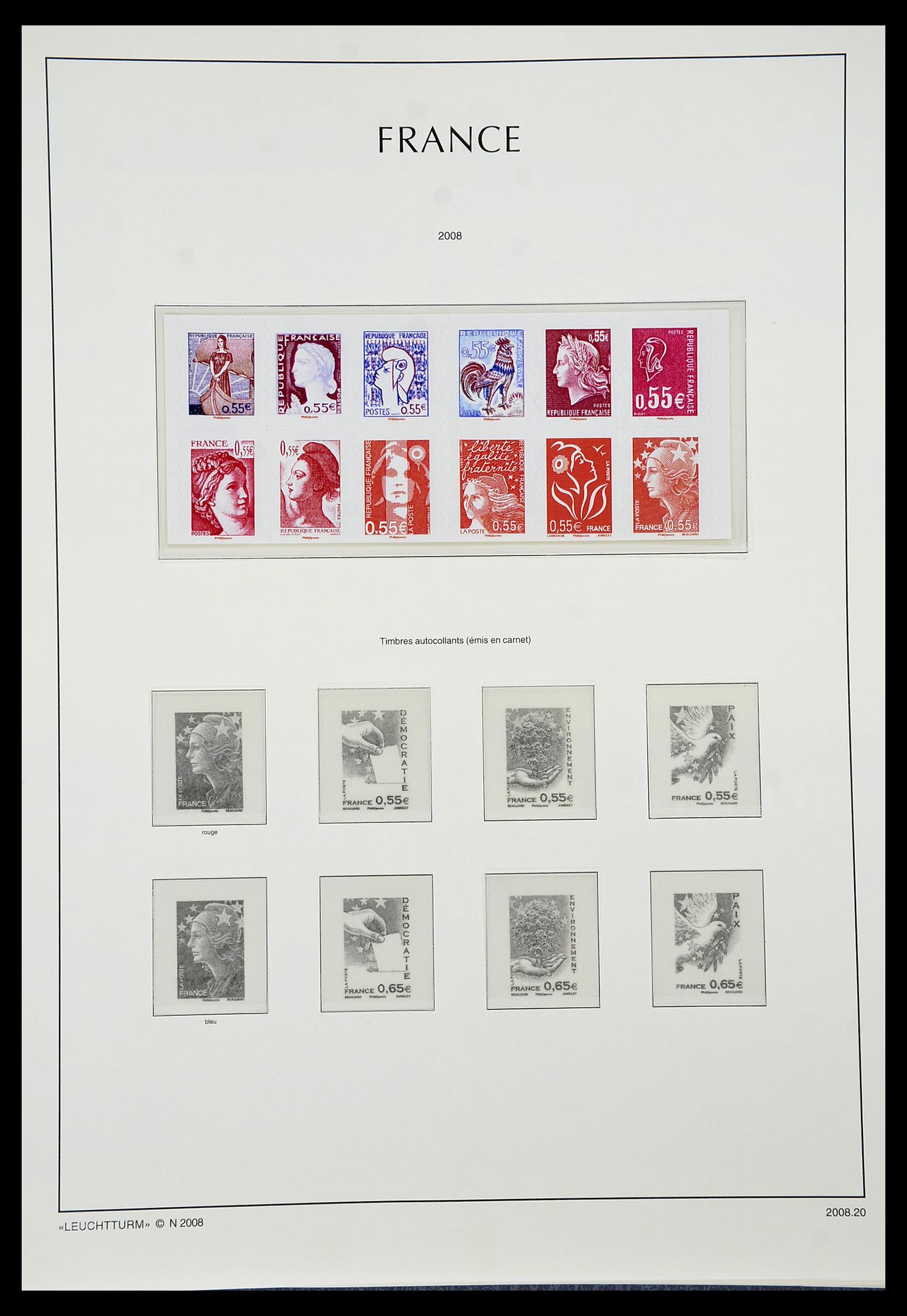 34255 541 - Postzegelverzameling 34255 Frankrijk 1849-2008.