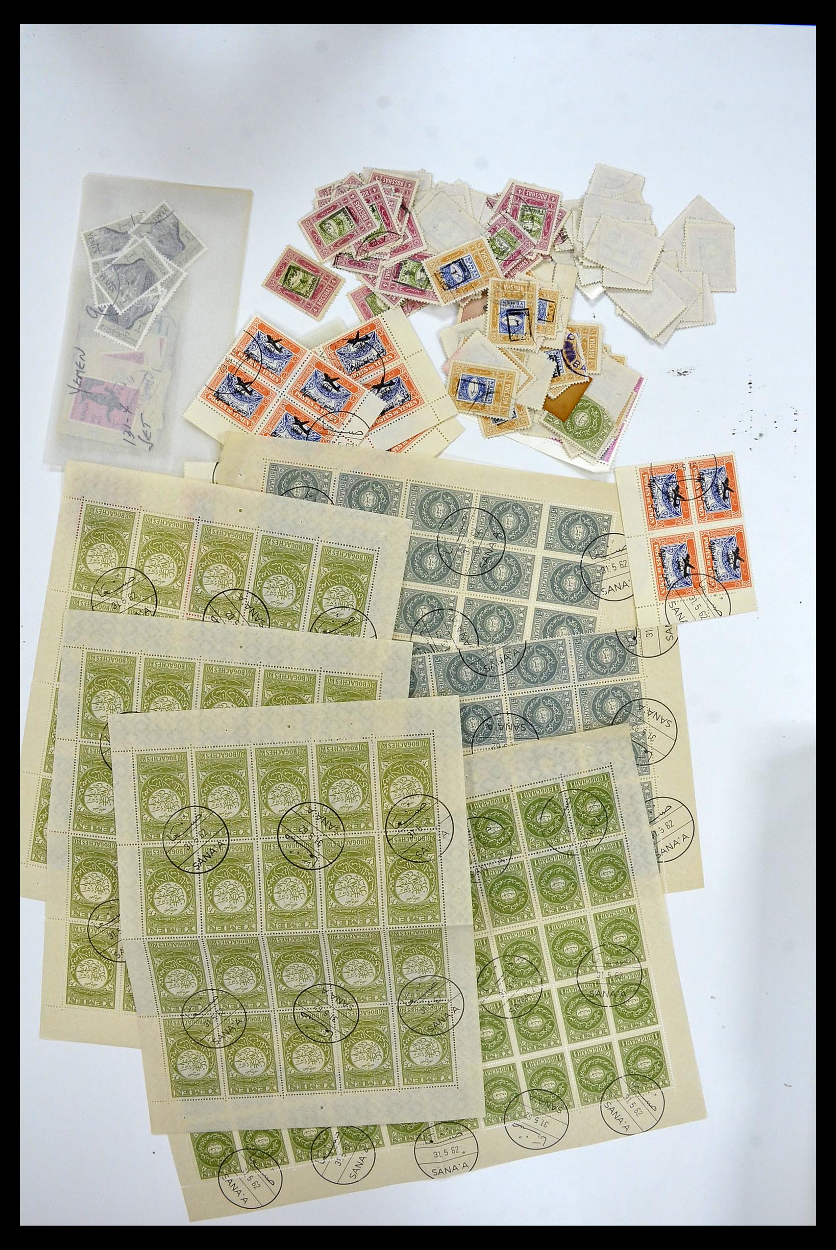 34257 009 - Postzegelverzameling 34257 Jemen 1930-1962.