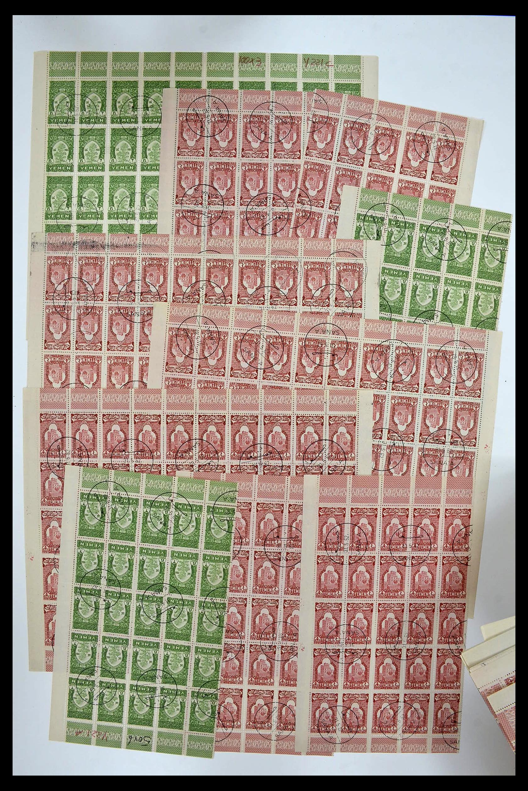 34257 017 - Postzegelverzameling 34257 Jemen 1930-1962.